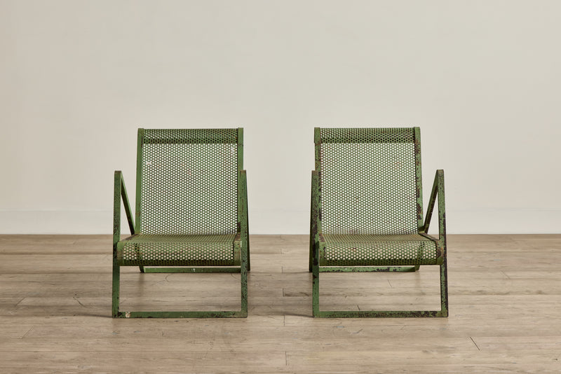 Pair of Royere Metal Chairs