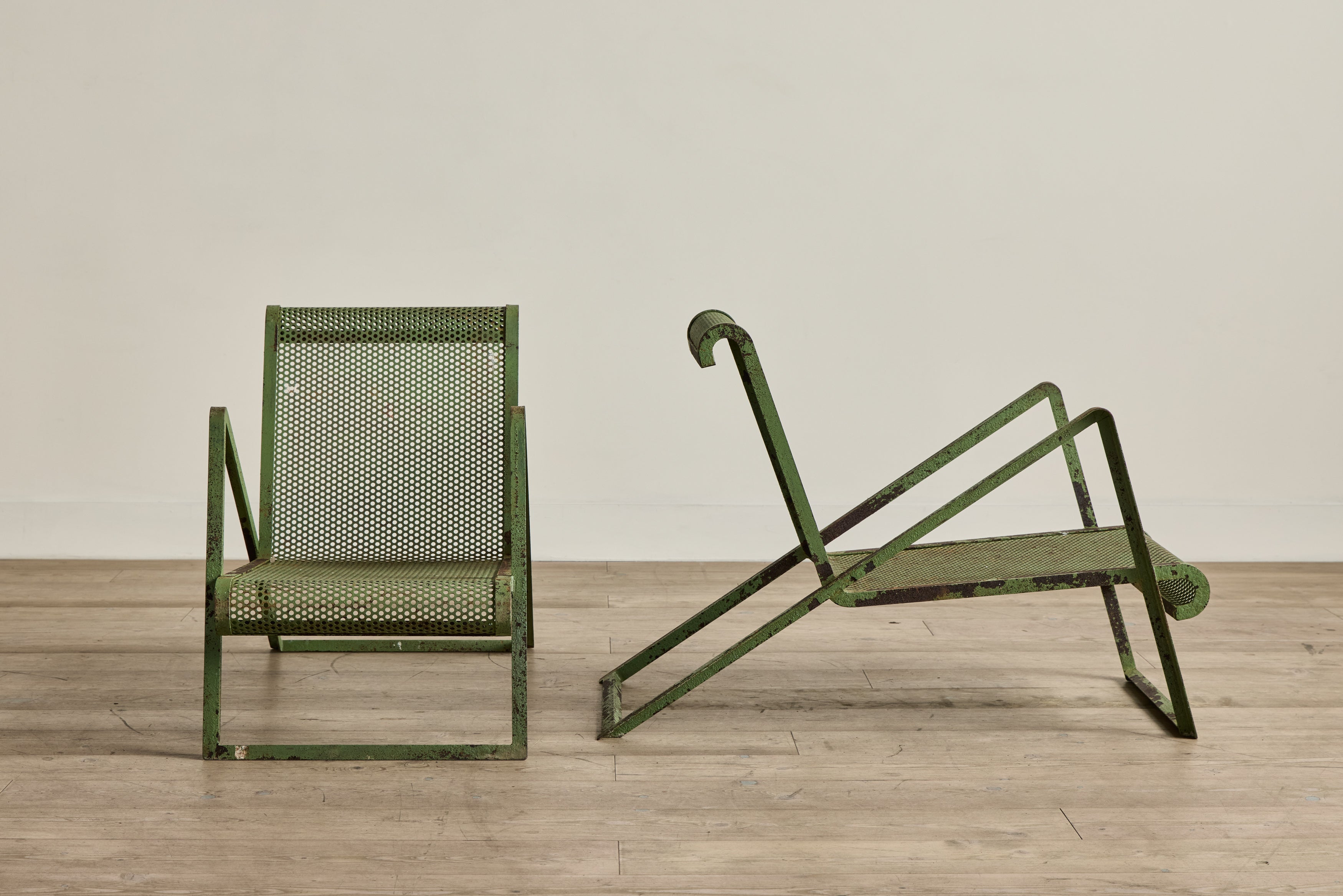 Pair of Royere Metal Chairs