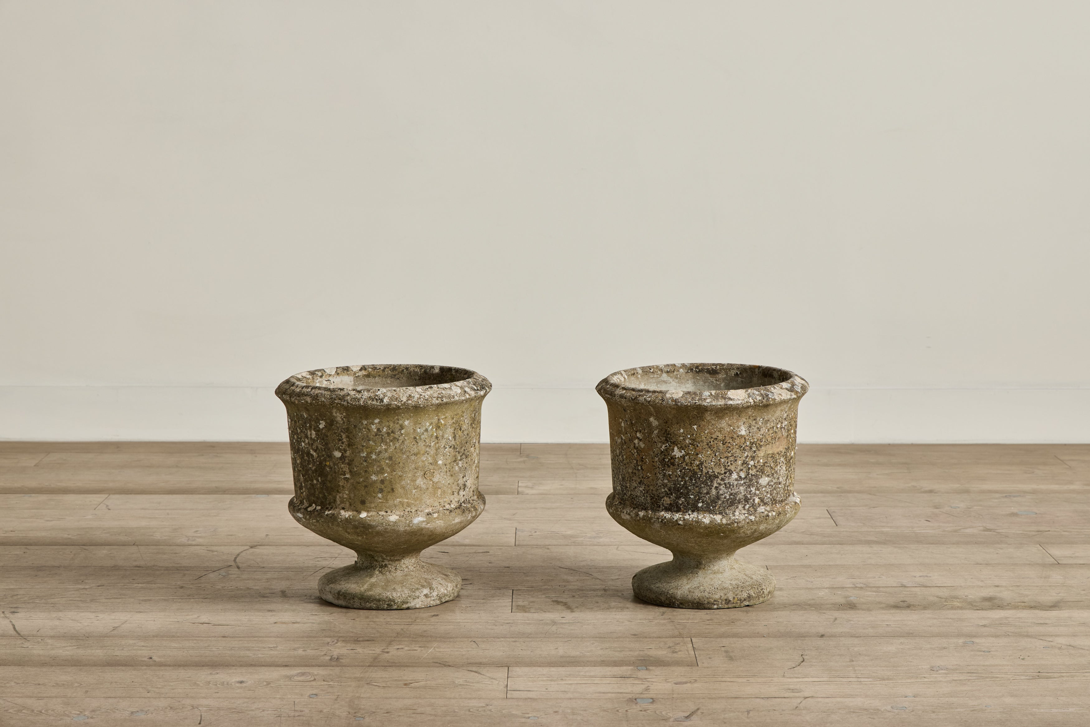 Pair of Concrete Urns
