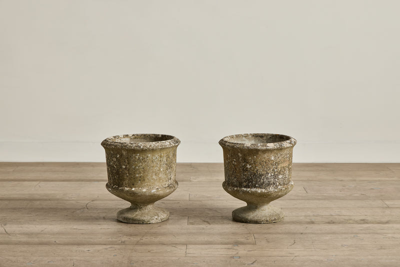 Pair of Concrete Urns