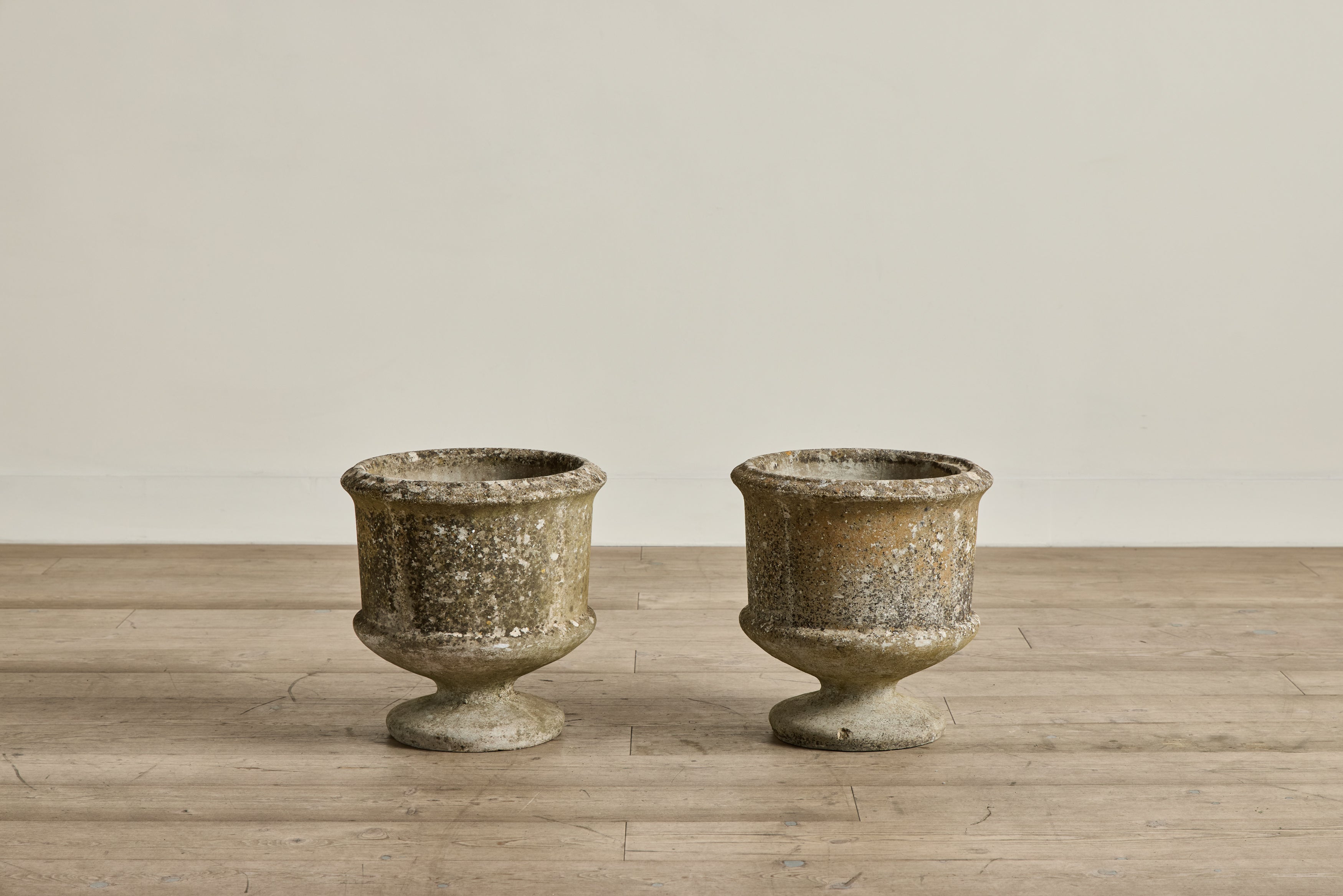 Pair of Concrete Urns