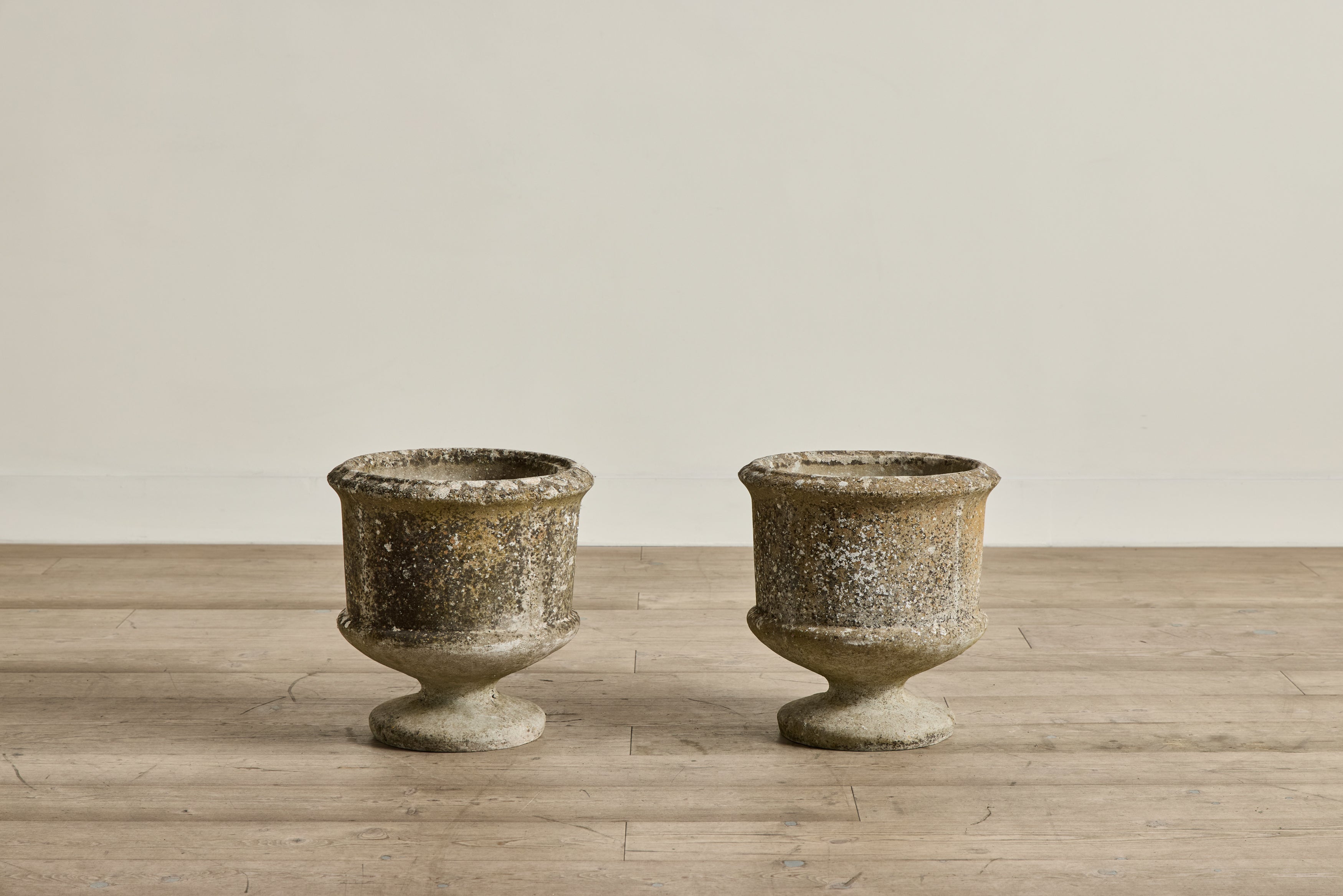 Pair of Concrete Urns
