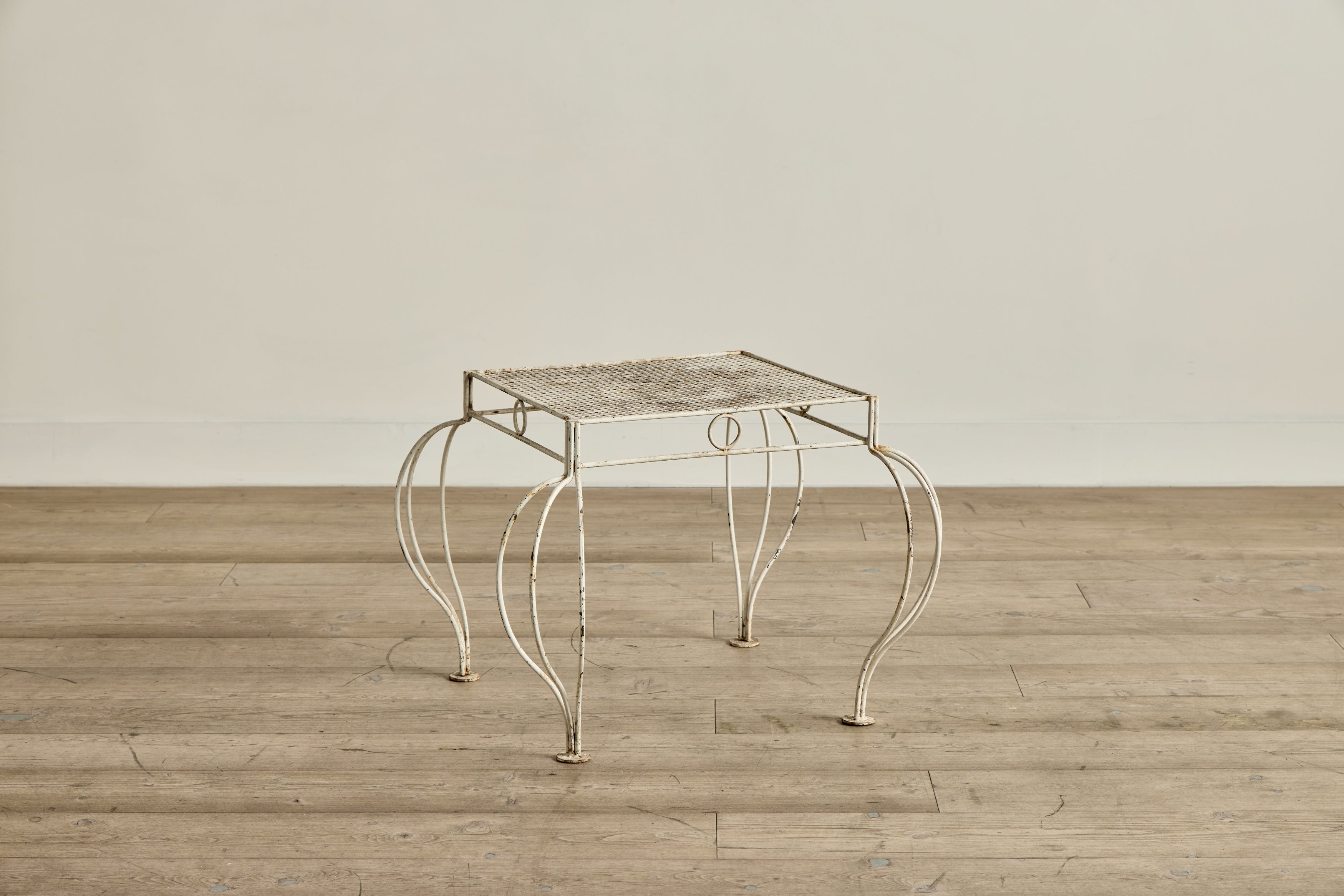 Cabriole Metal Side Table