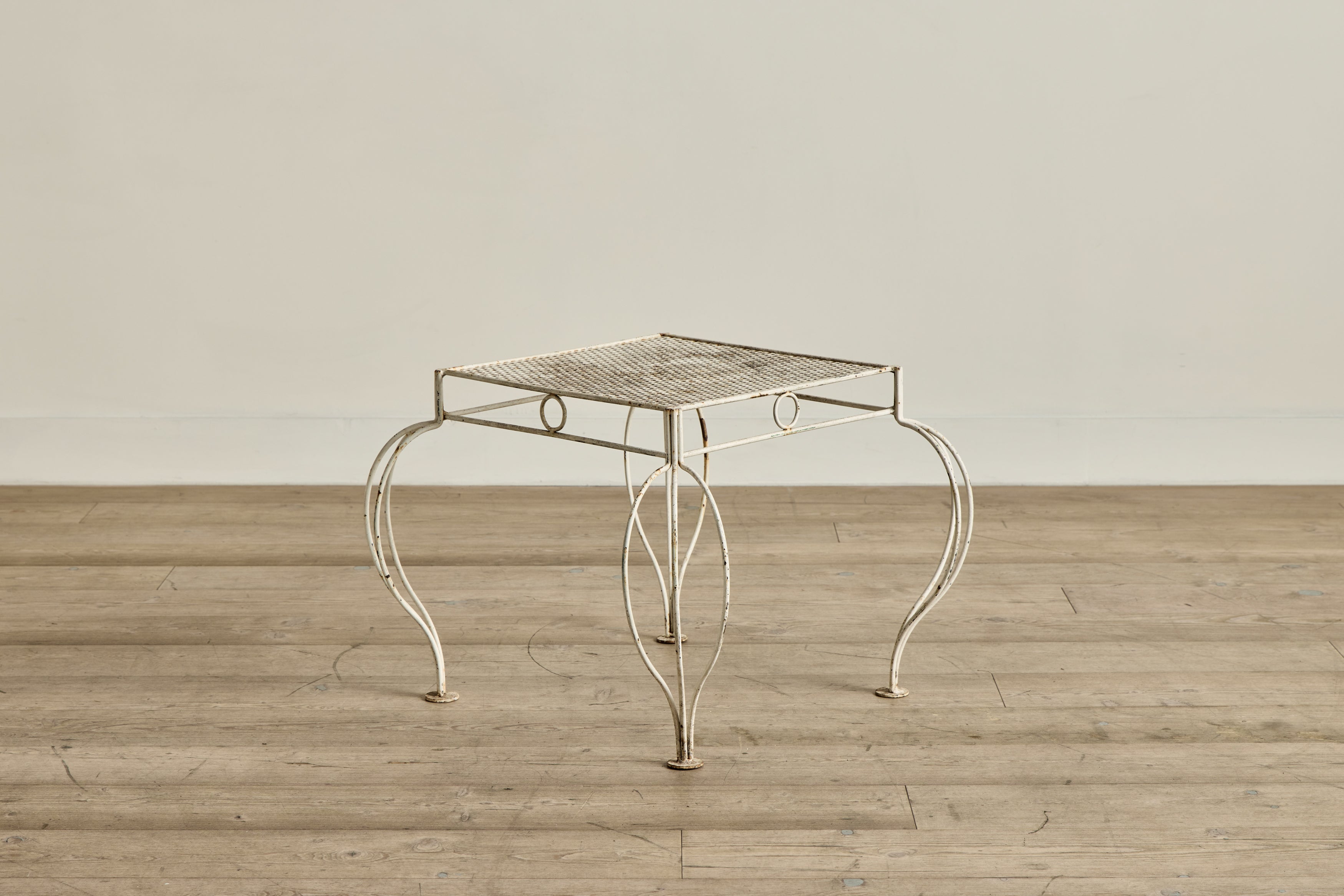 Cabriole Metal Side Table