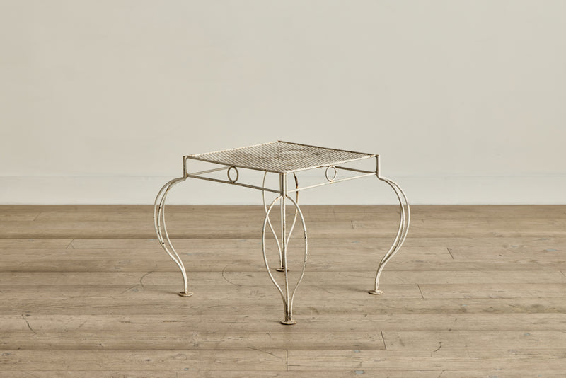 Cabriole Metal Side Table
