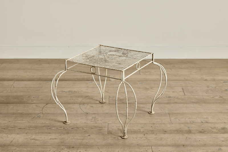 Cabriole Metal Side Table