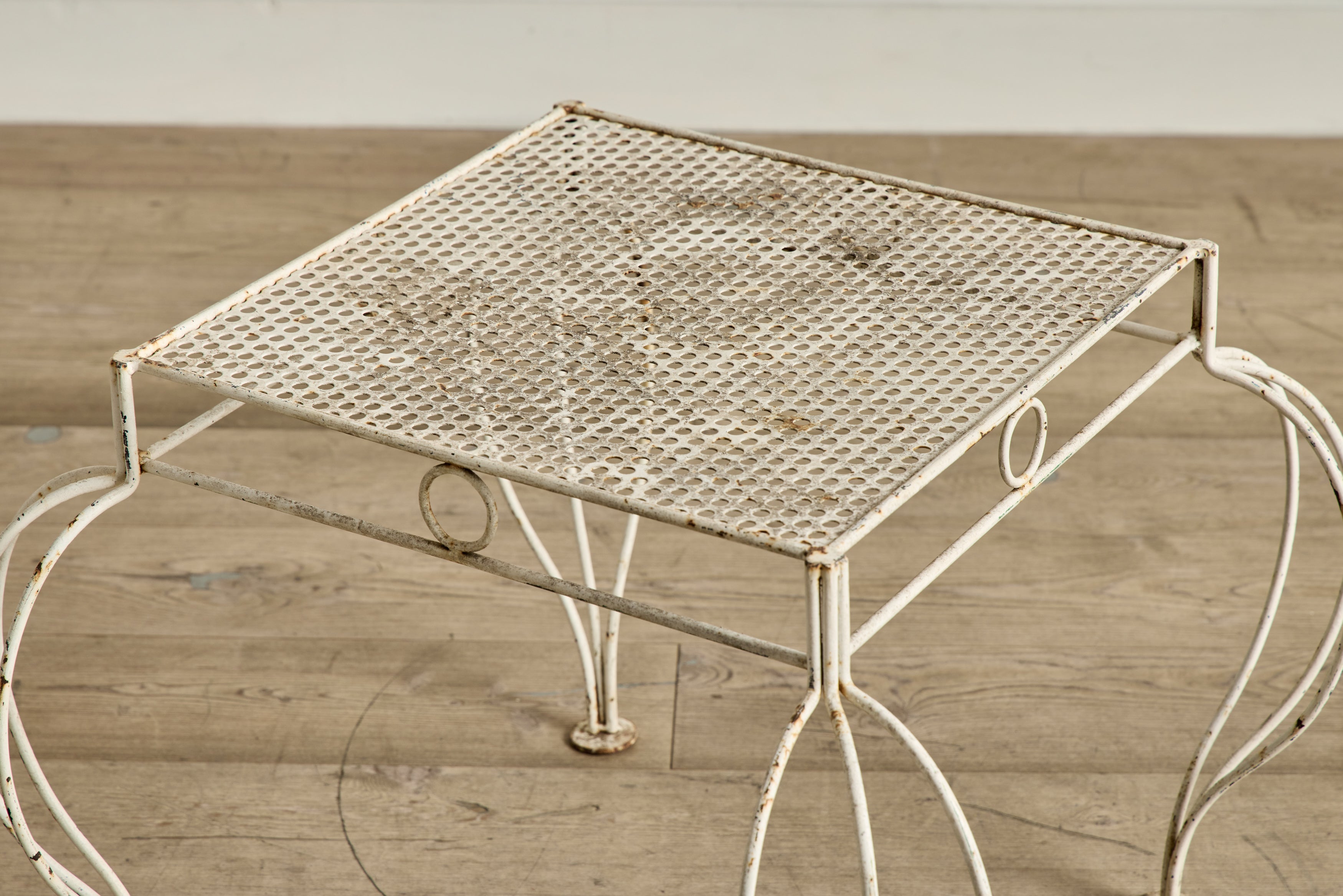 Cabriole Metal Side Table