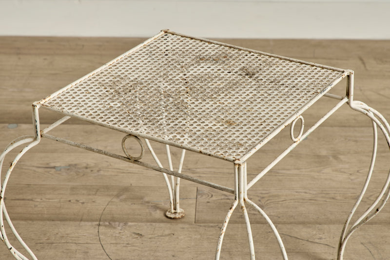 Cabriole Metal Side Table