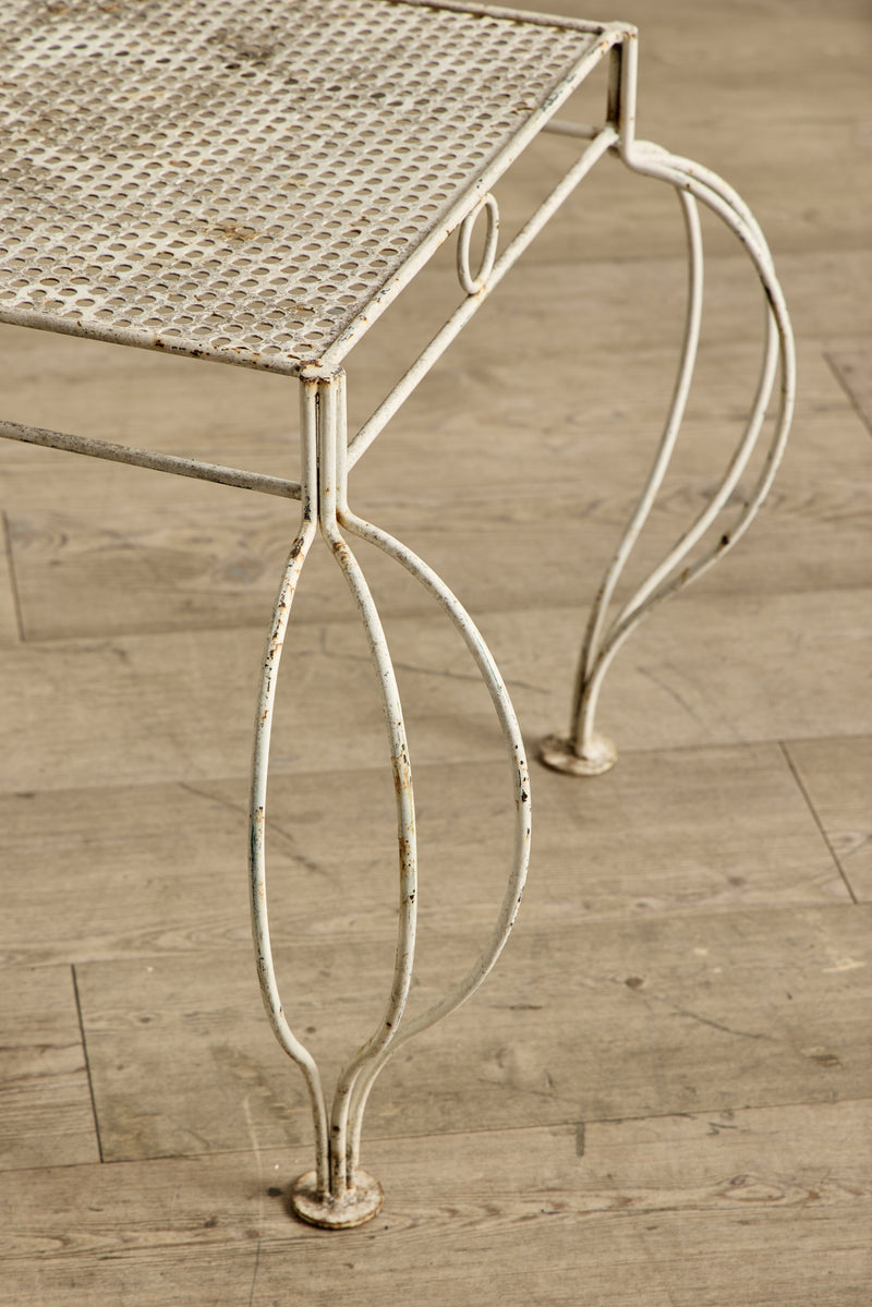 Cabriole Metal Side Table