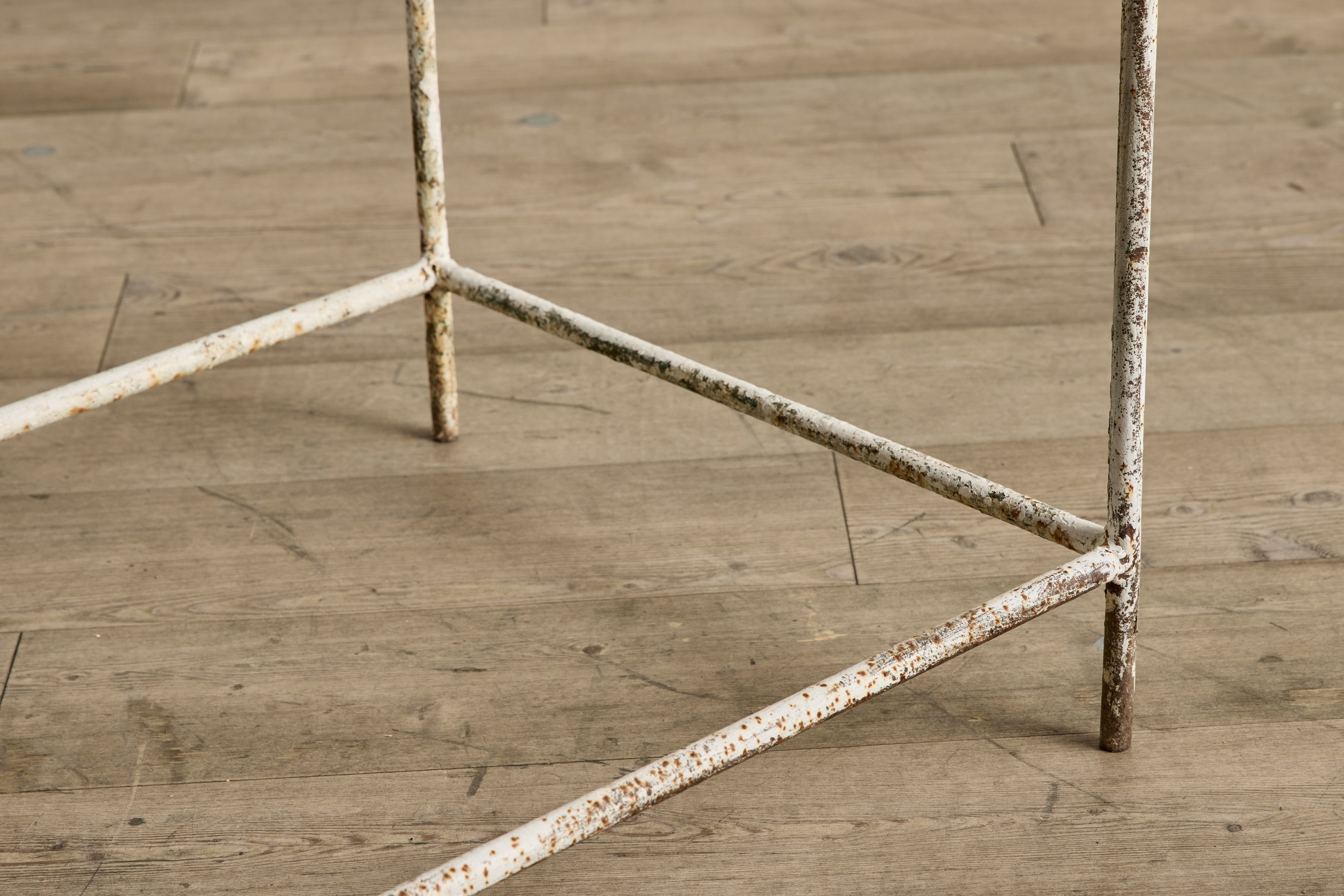 White Metal Side Table