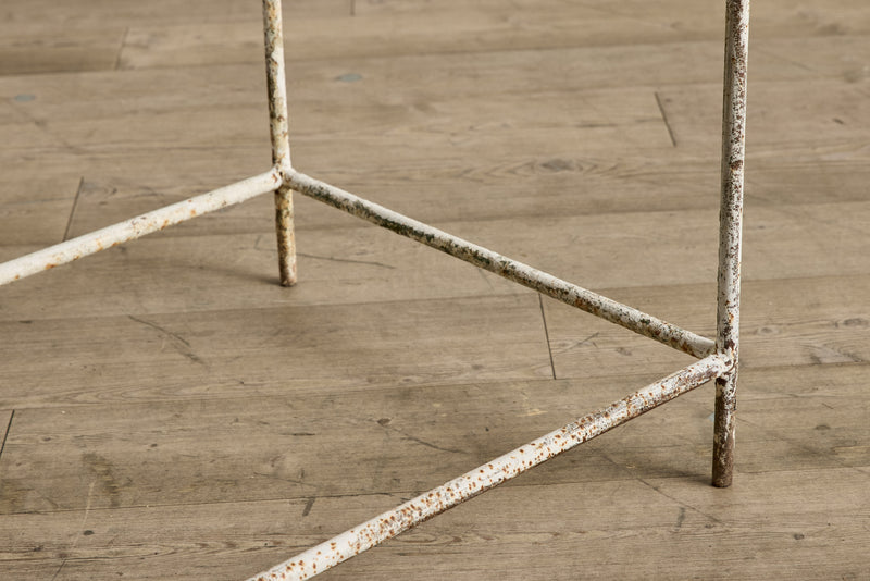 White Metal Side Table