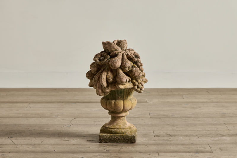 Pair of Terracotta Fruit Sculptures