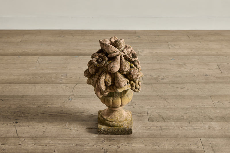 Pair of Terracotta Fruit Sculptures