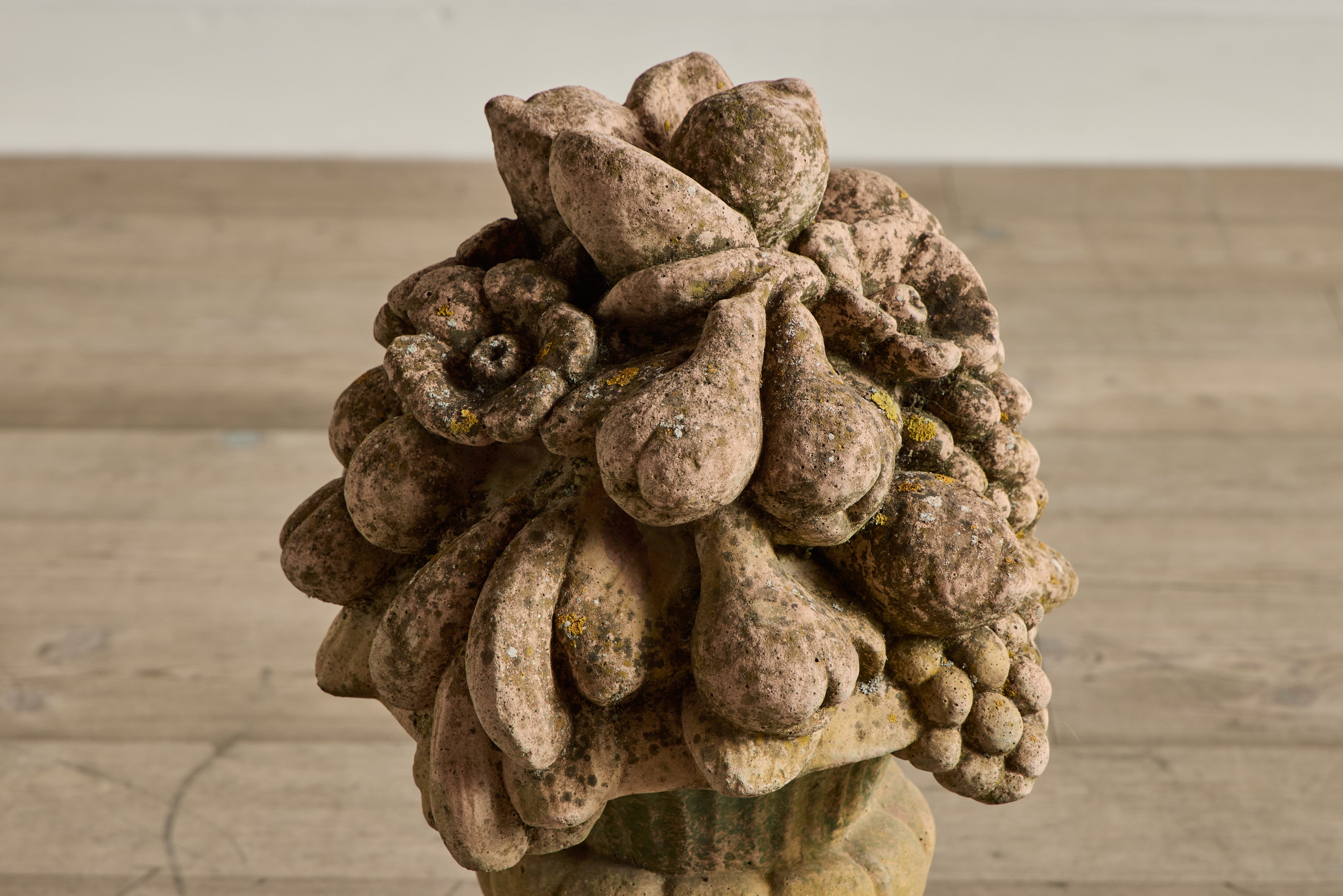 Pair of Terracotta Fruit Sculptures