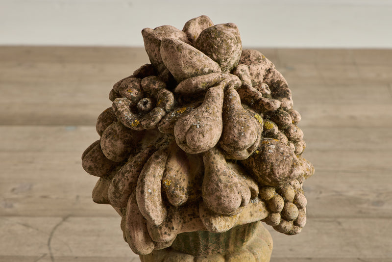 Pair of Terracotta Fruit Sculptures