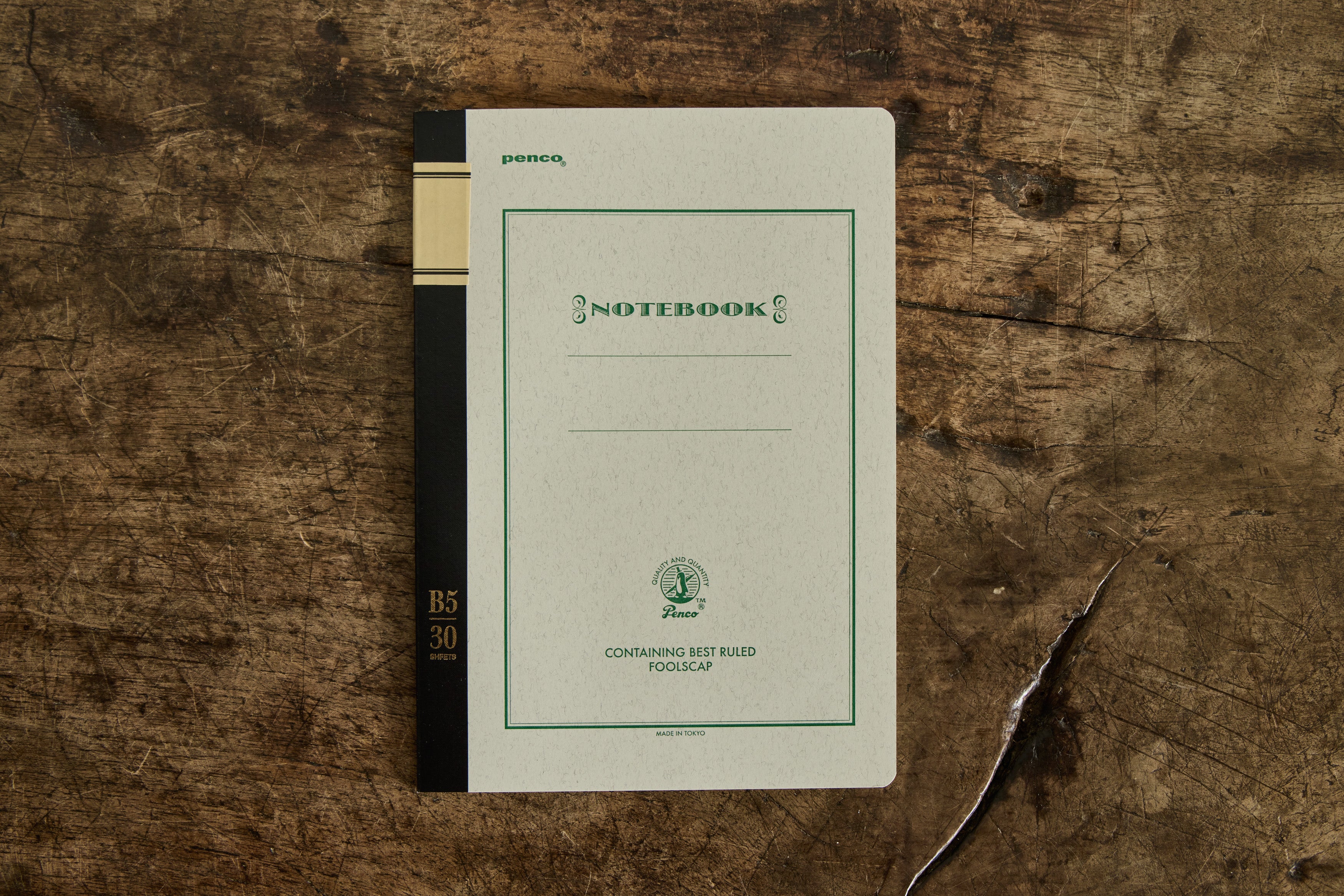 Green Foolscap Notebook B5