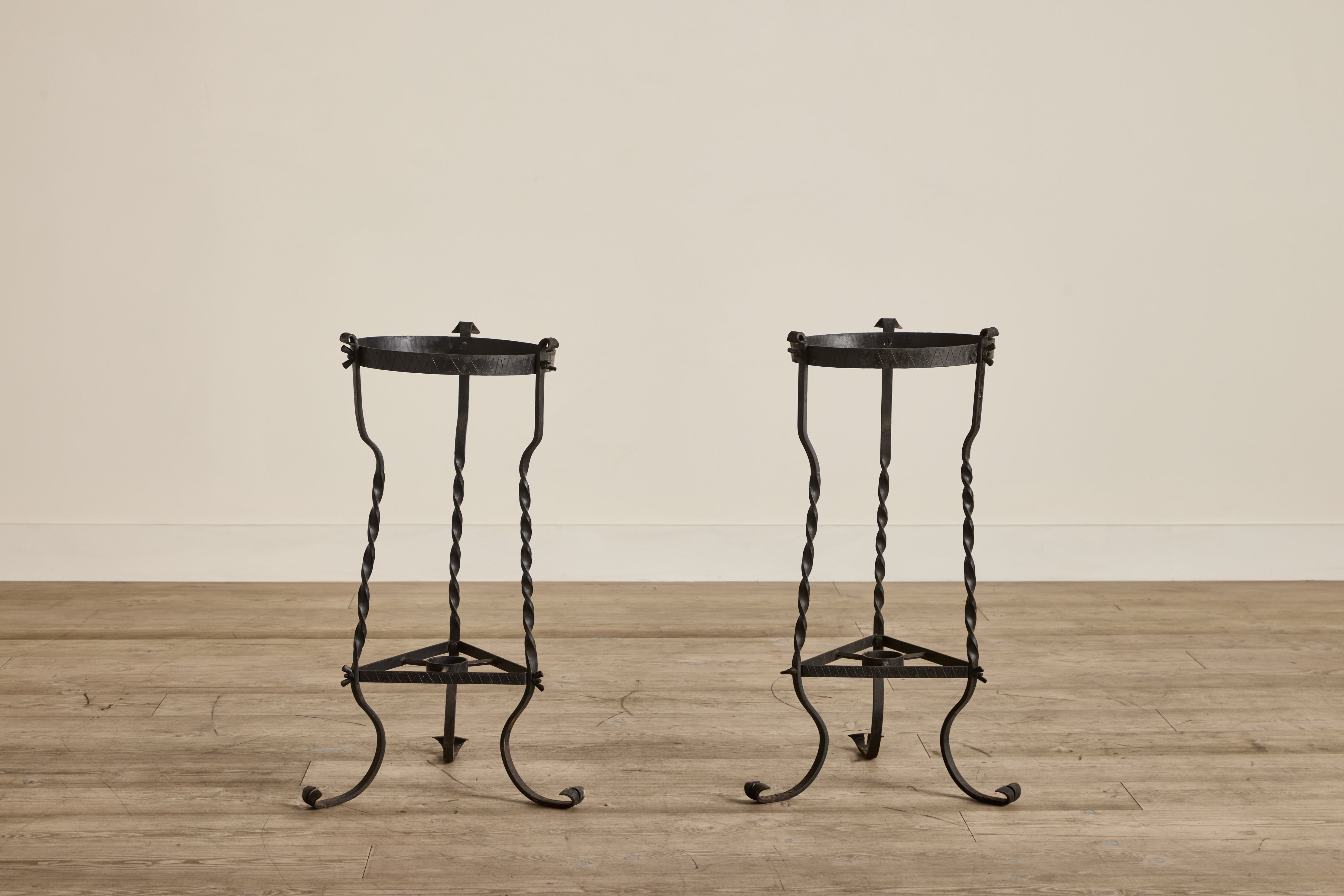 Pair of Iron Plant Stands (LA)