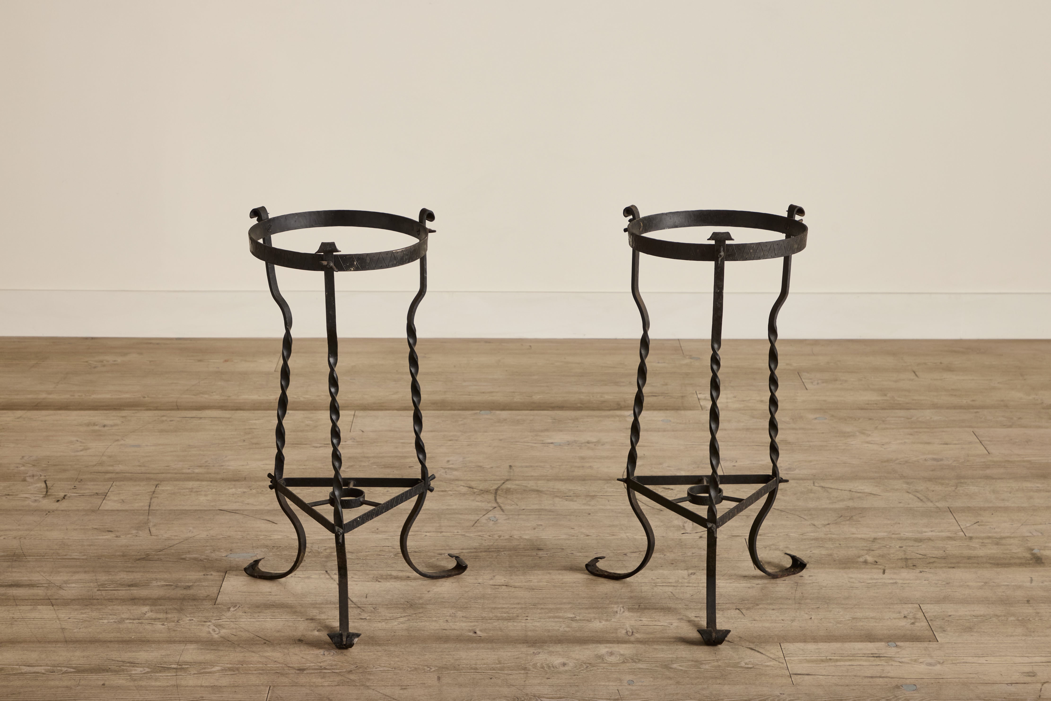 Pair of Iron Plant Stands (LA)