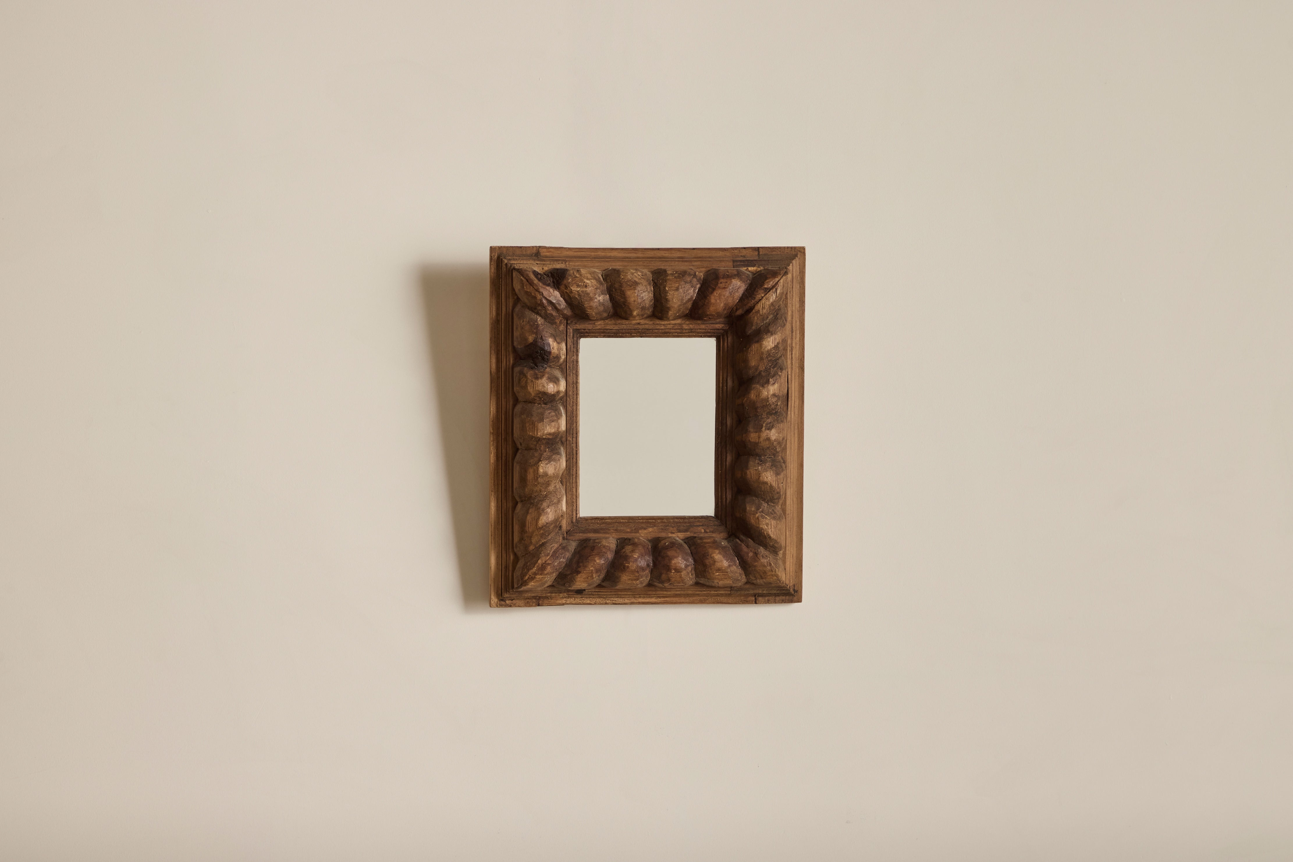 Carved Oak Mirror (LA)