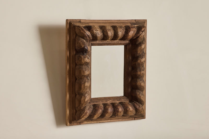 Carved Oak Mirror (LA)