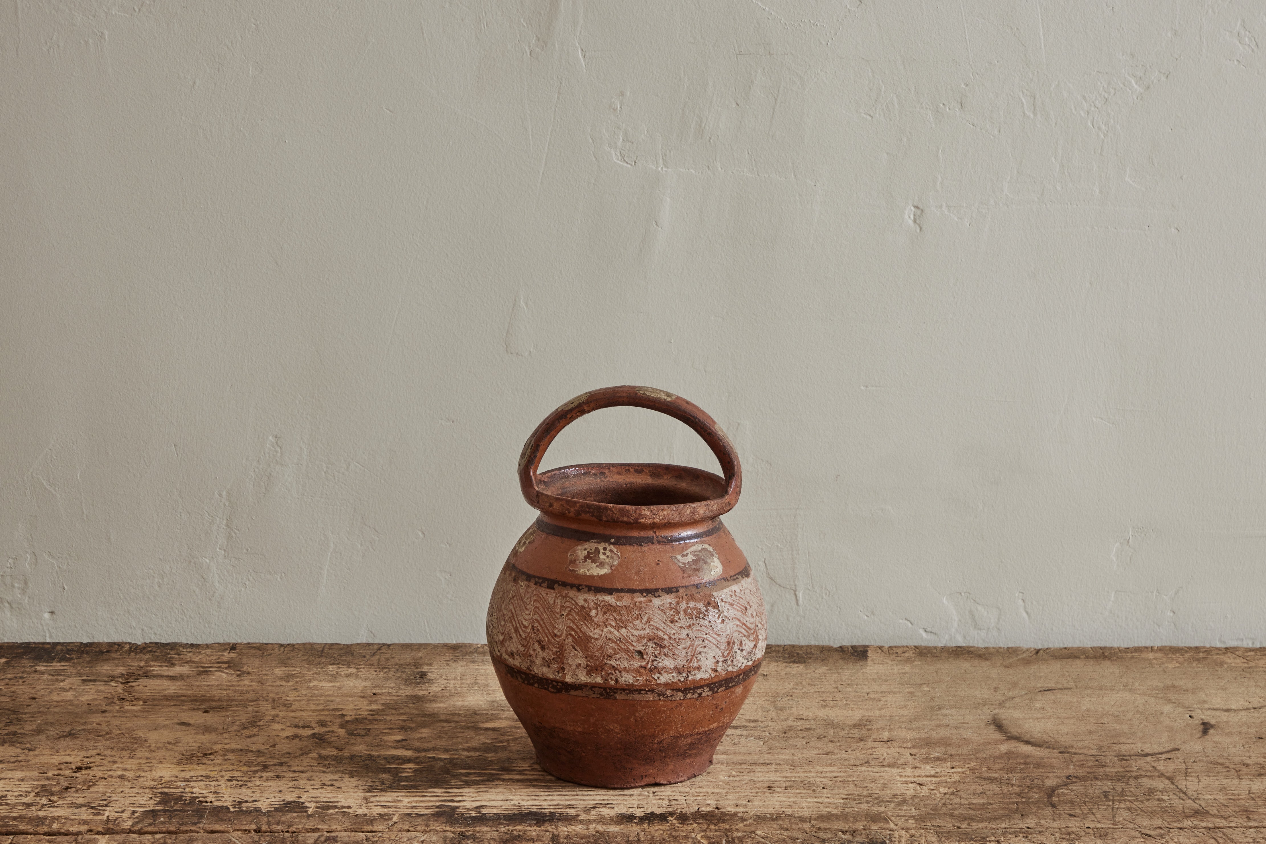 Small Scandinavian Painted Pot