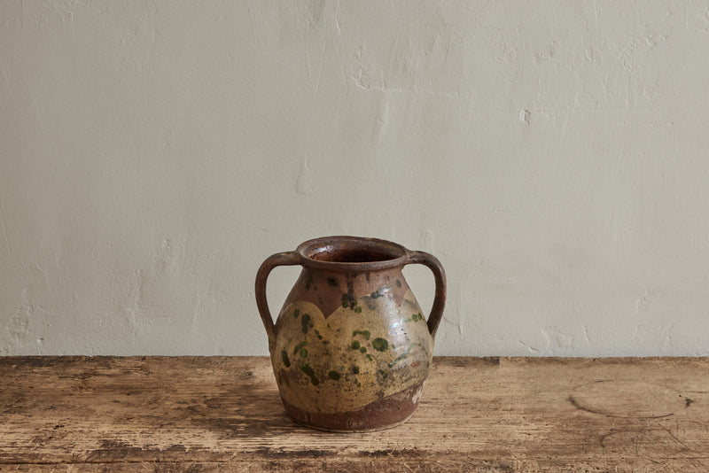 Small Scandinavian Painted Pot