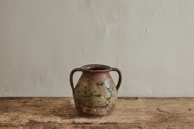 Small Scandinavian Painted Pot