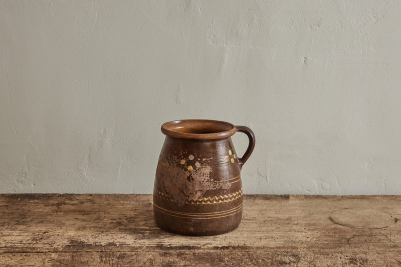 Medium Scandinavian Painted Pot