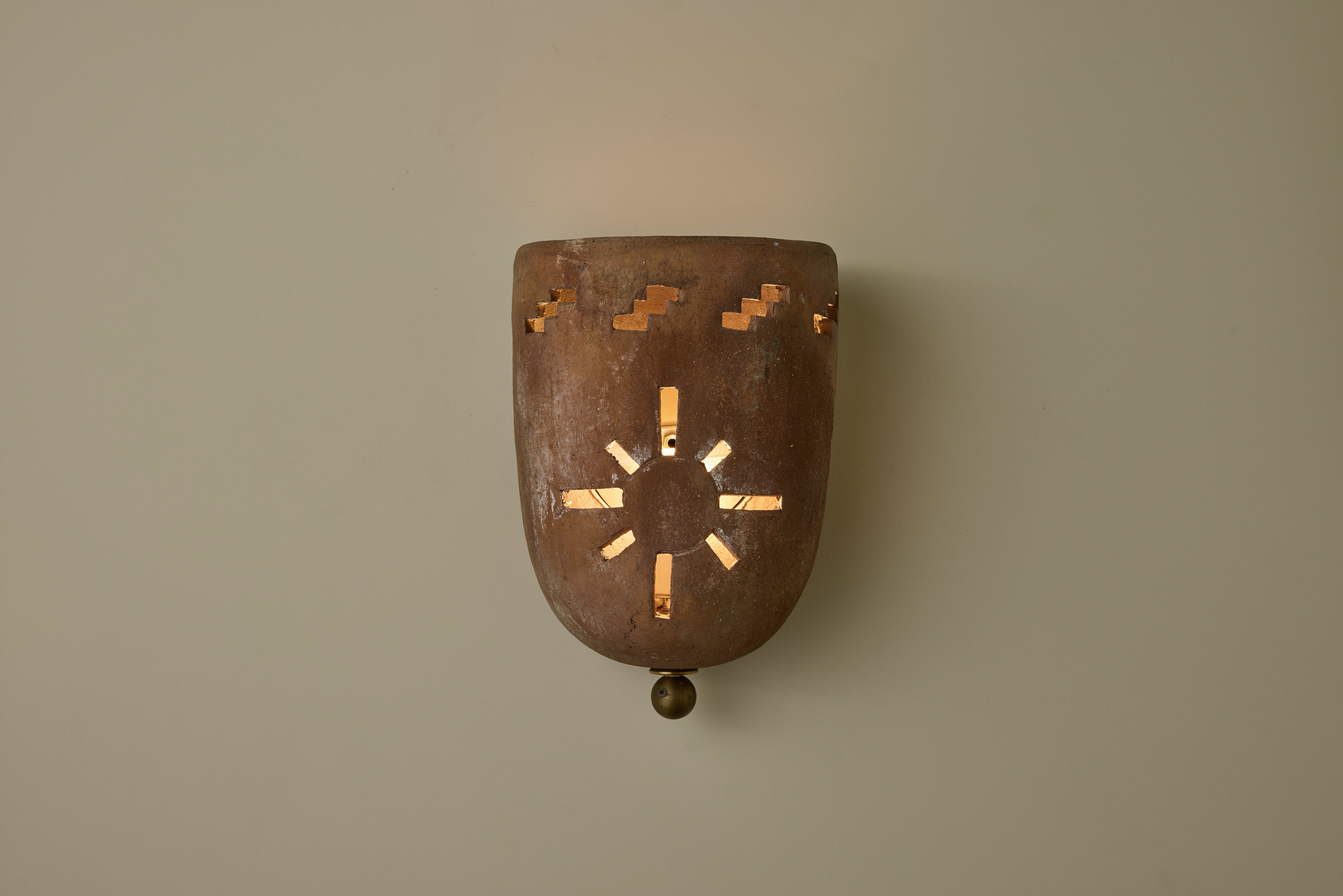 1970s Terracotta Sconce