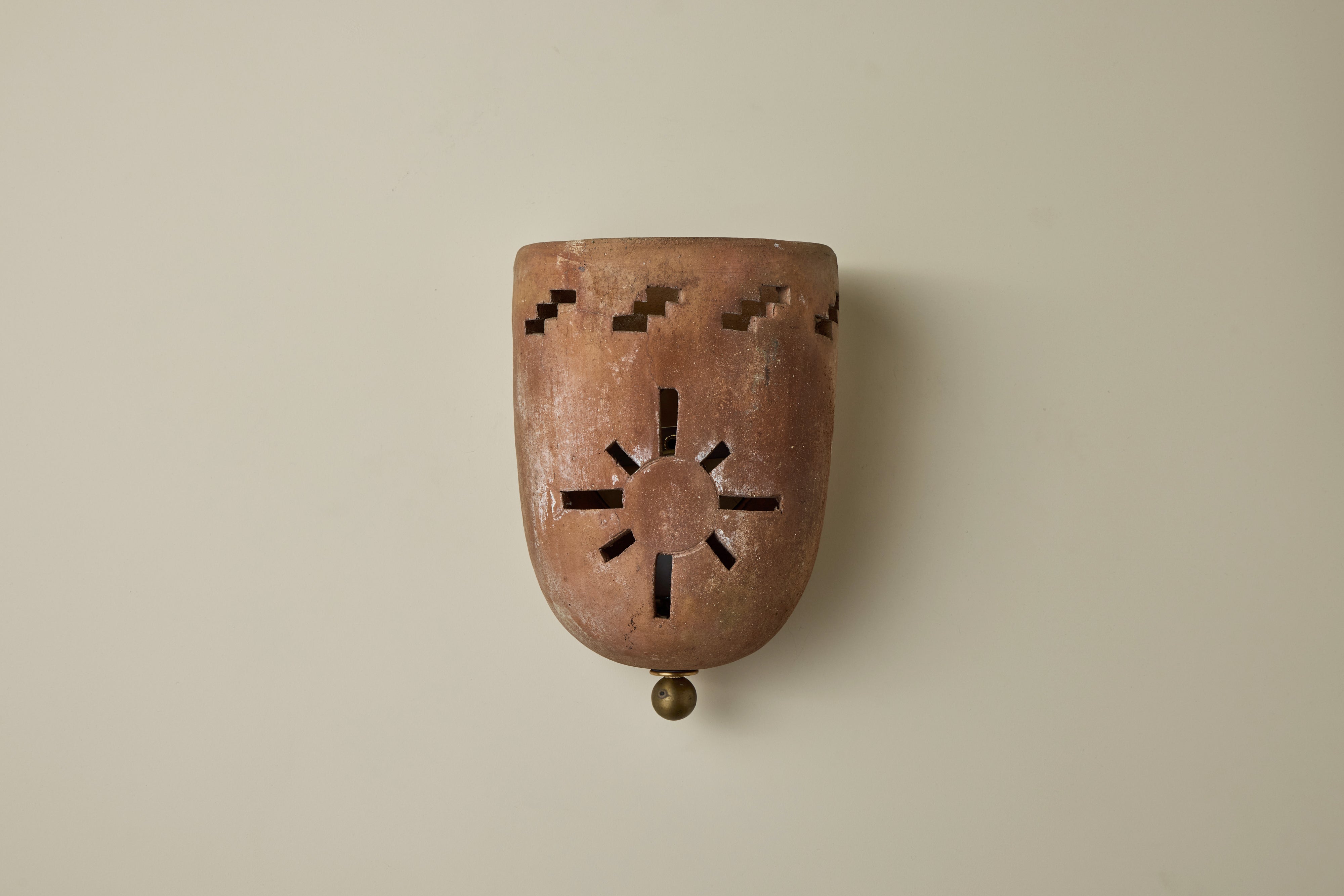 1970s Terracotta Sconce