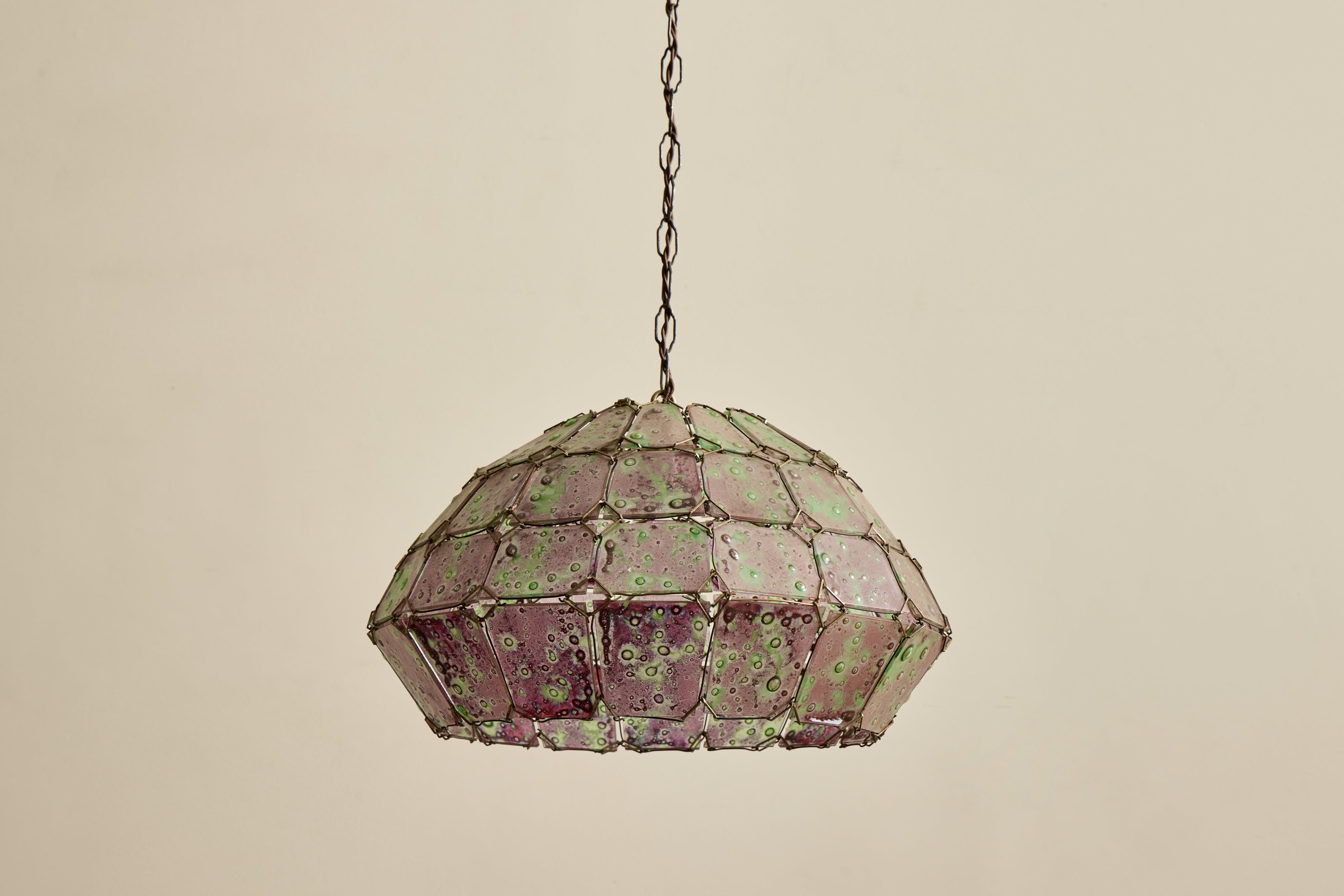 Purple Art Glass Pendant
