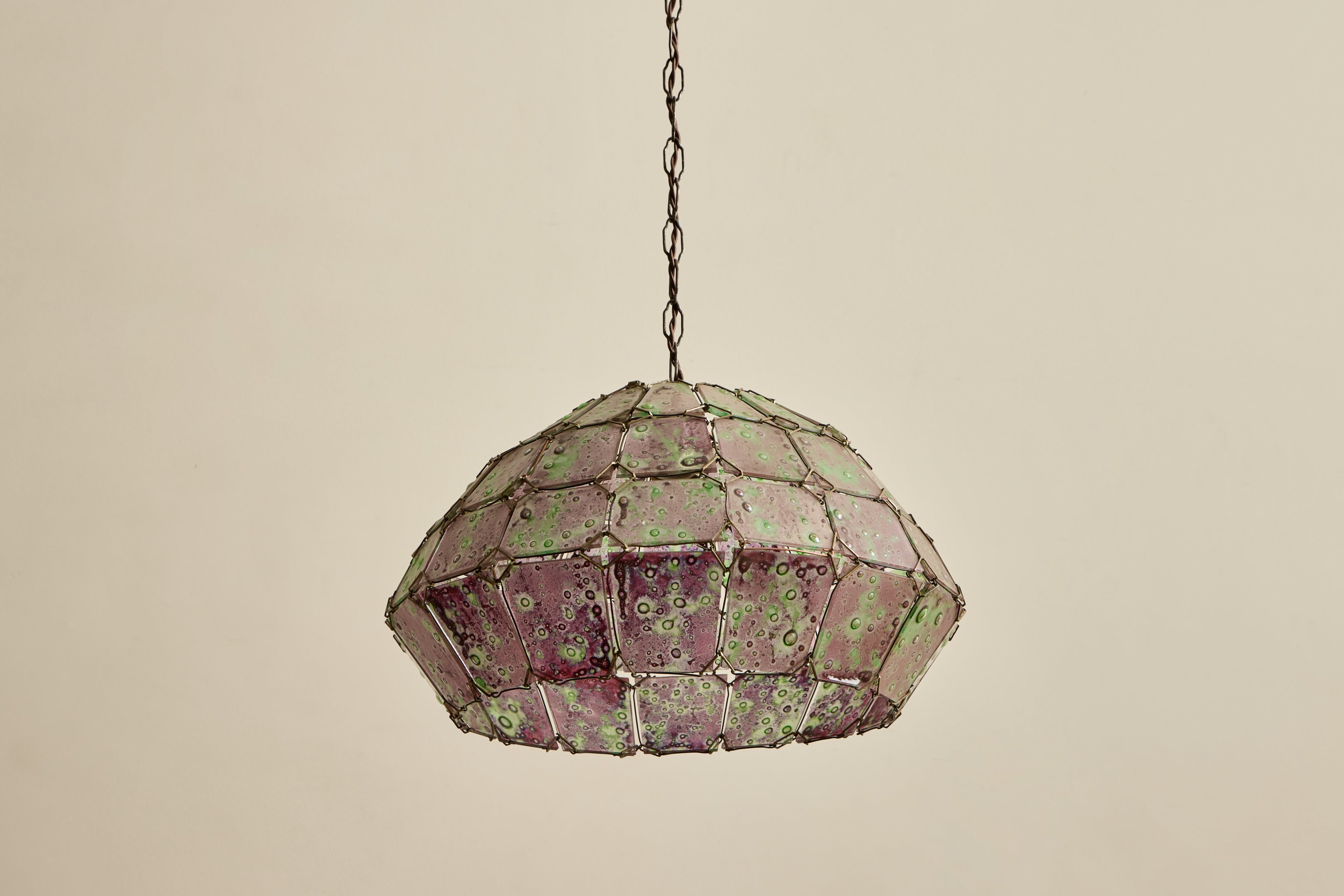 Purple Art Glass Pendant