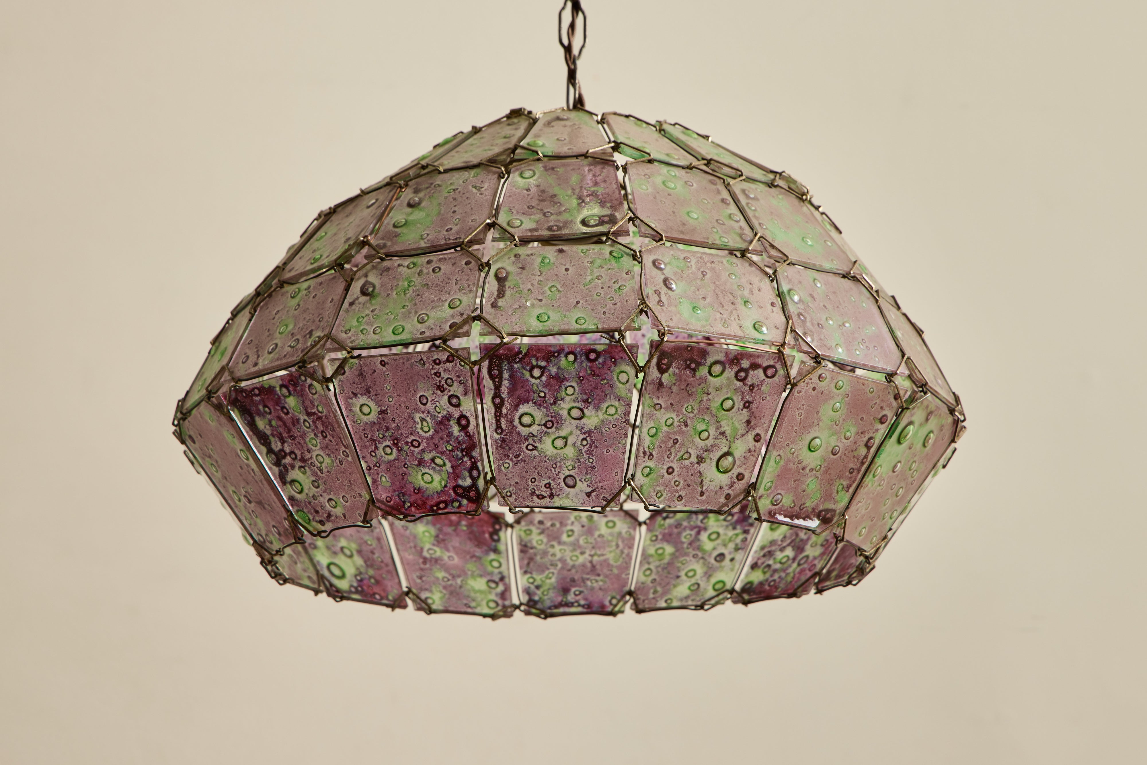 Purple Art Glass Pendant