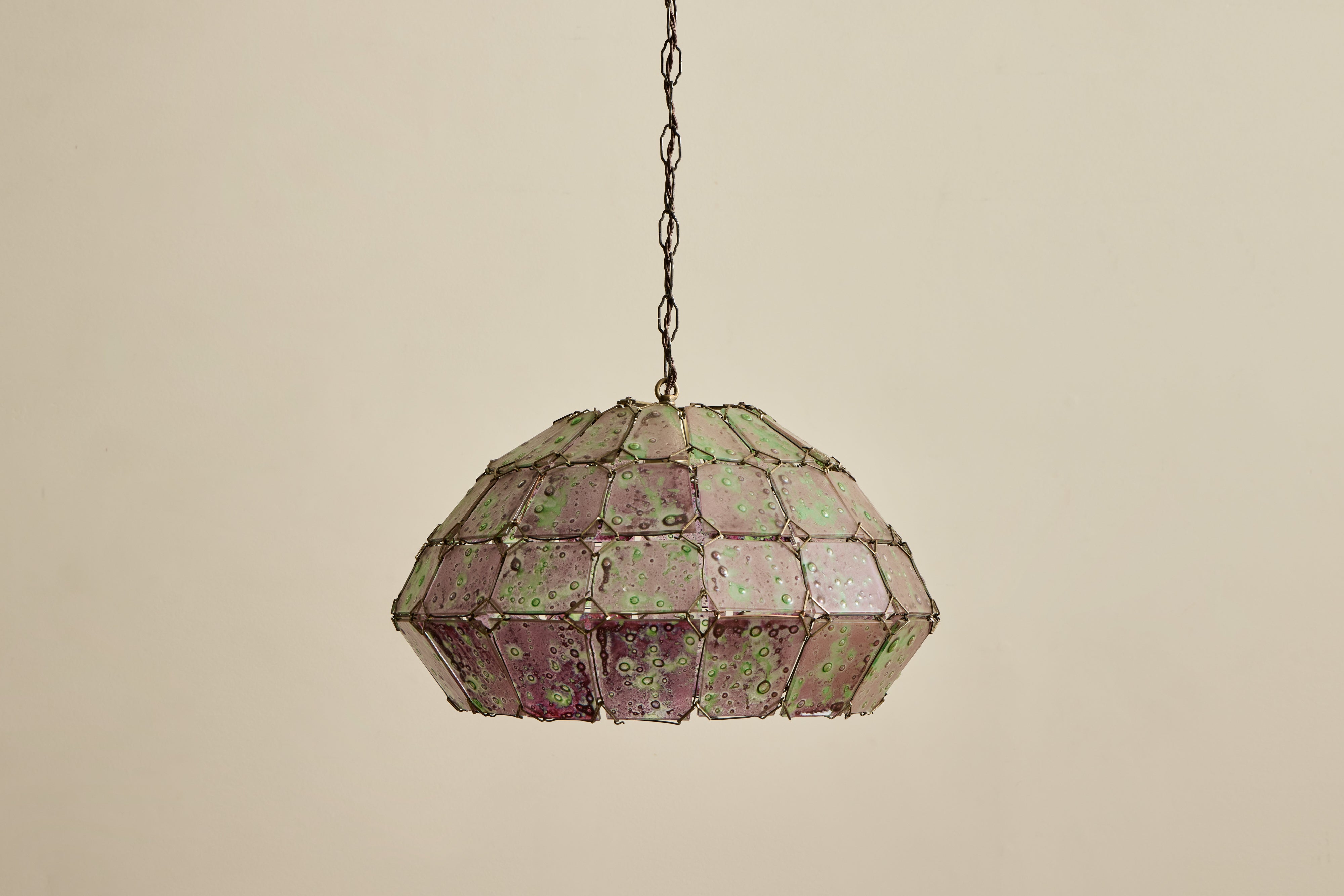 Purple Art Glass Pendant