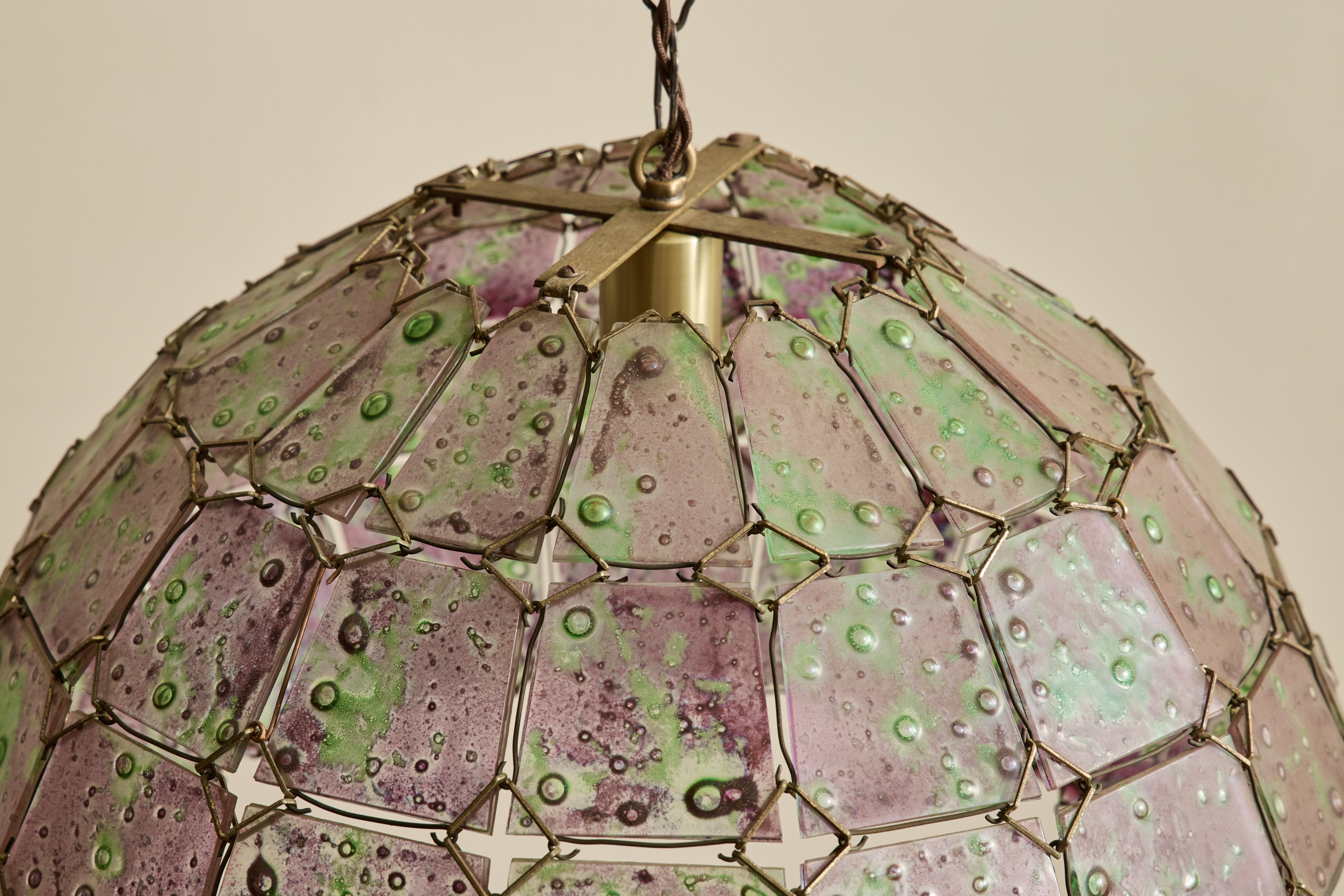 Purple Art Glass Pendant