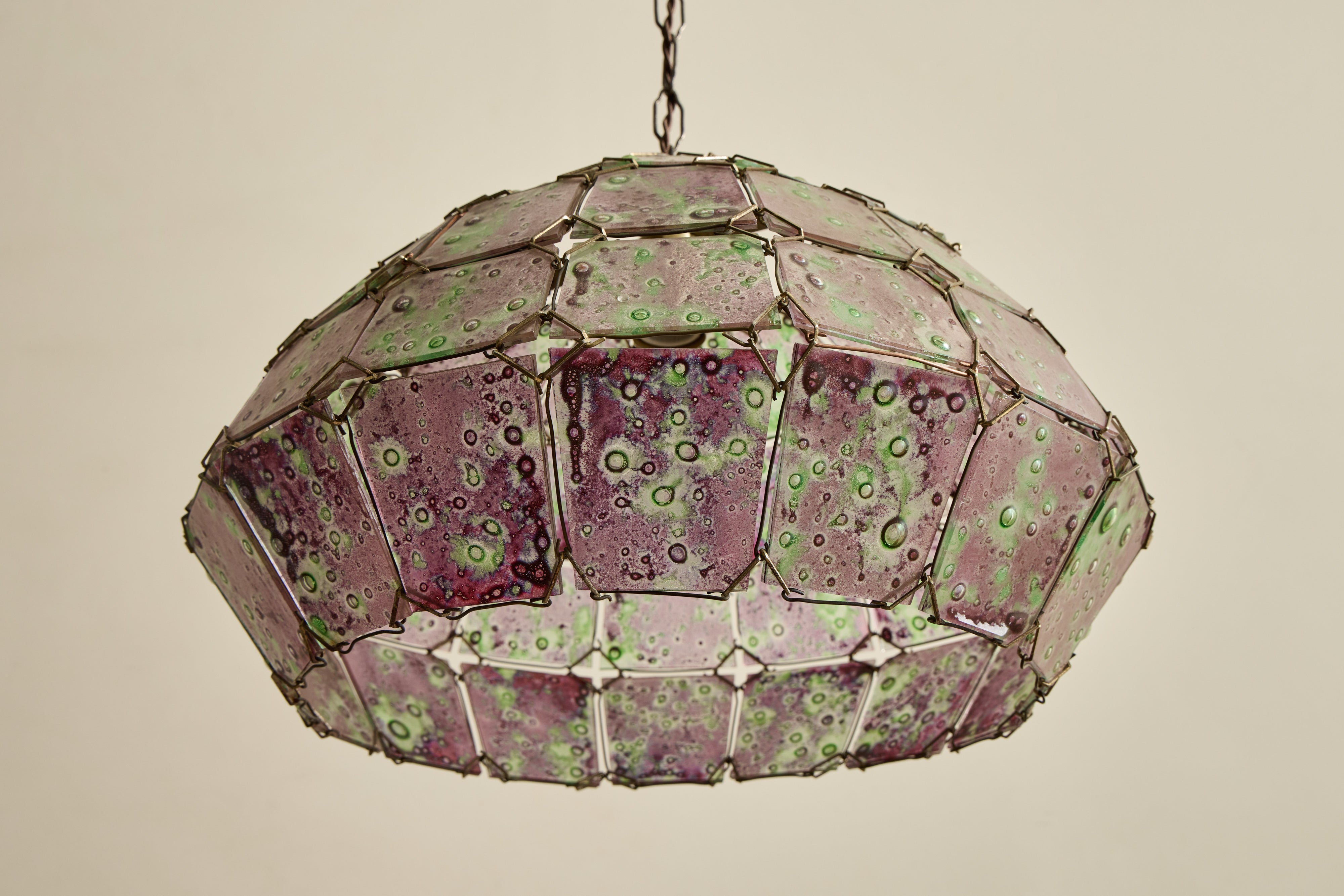 Purple Art Glass Pendant