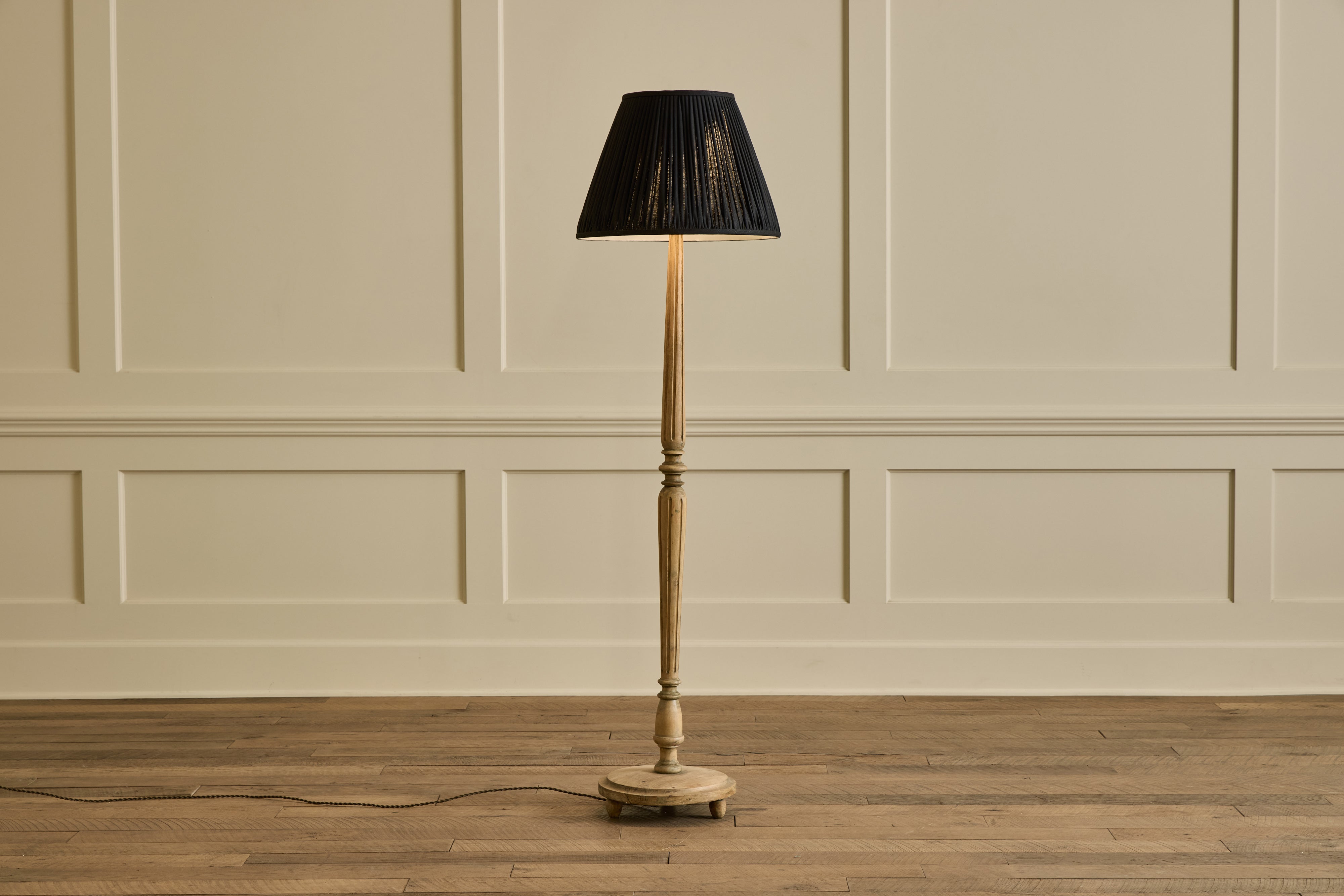 Swedish Pine Floor Lamp
