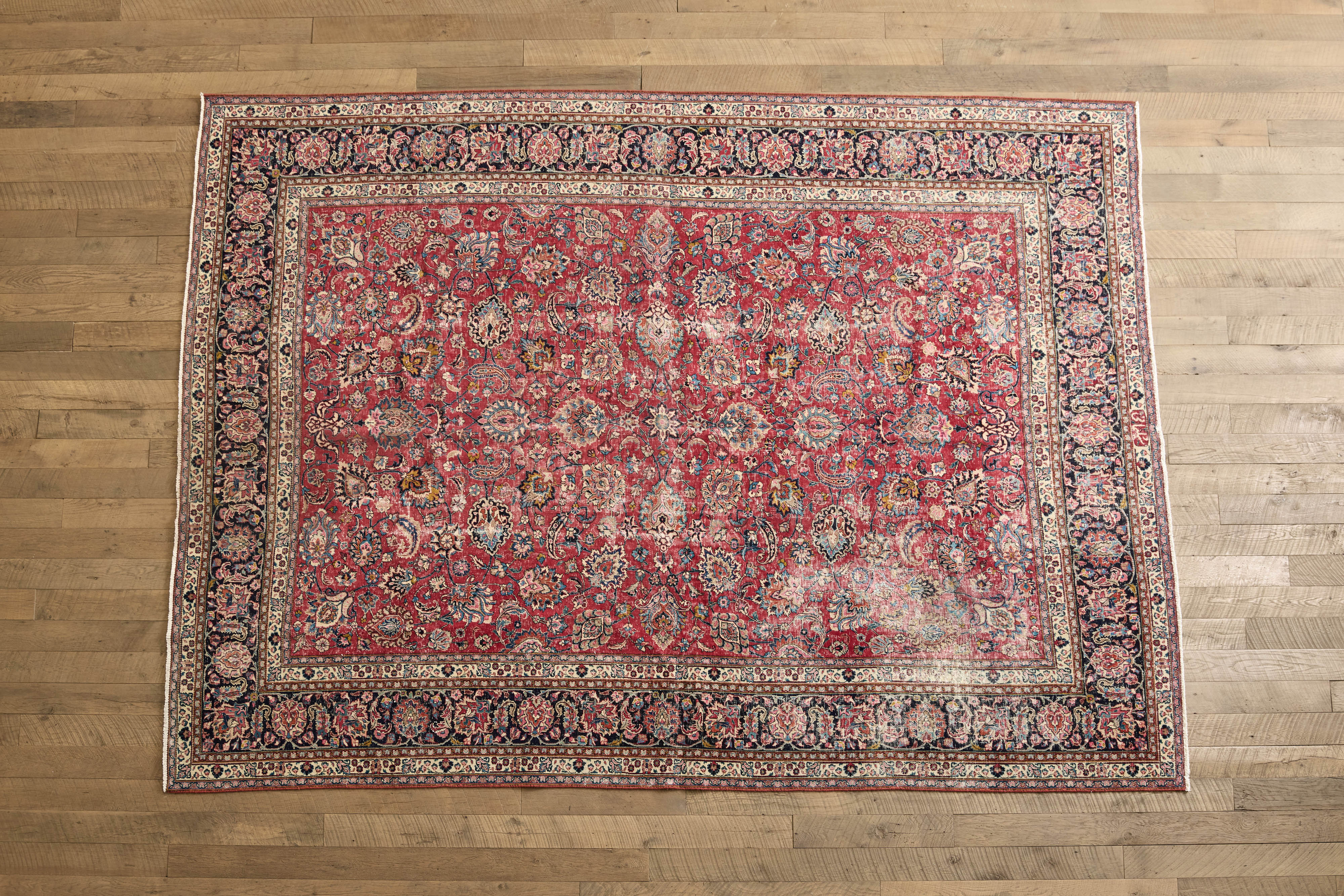 Persian Floral Tabriz Rug 10 x 13