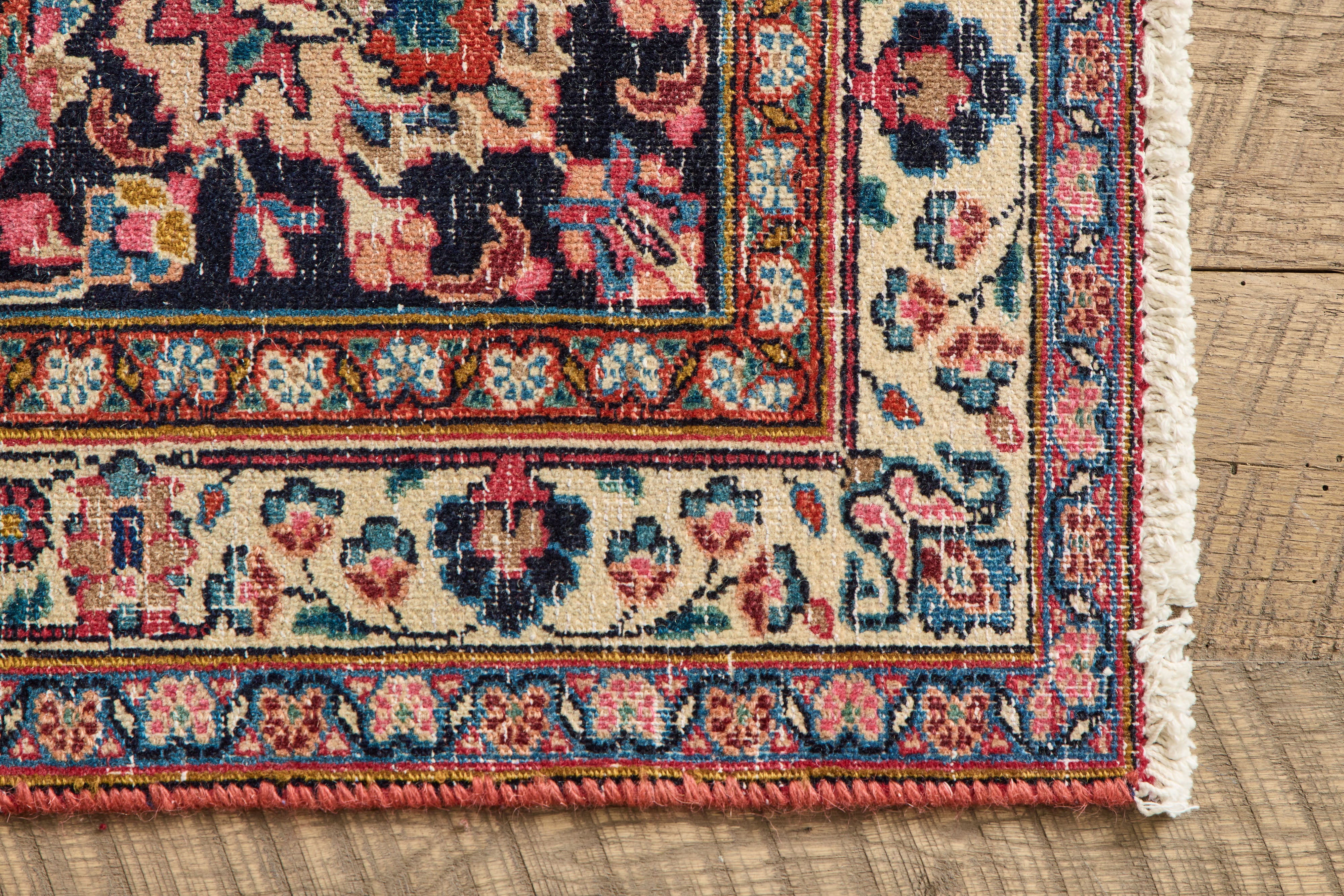 Persian Floral Tabriz Rug 10 x 13