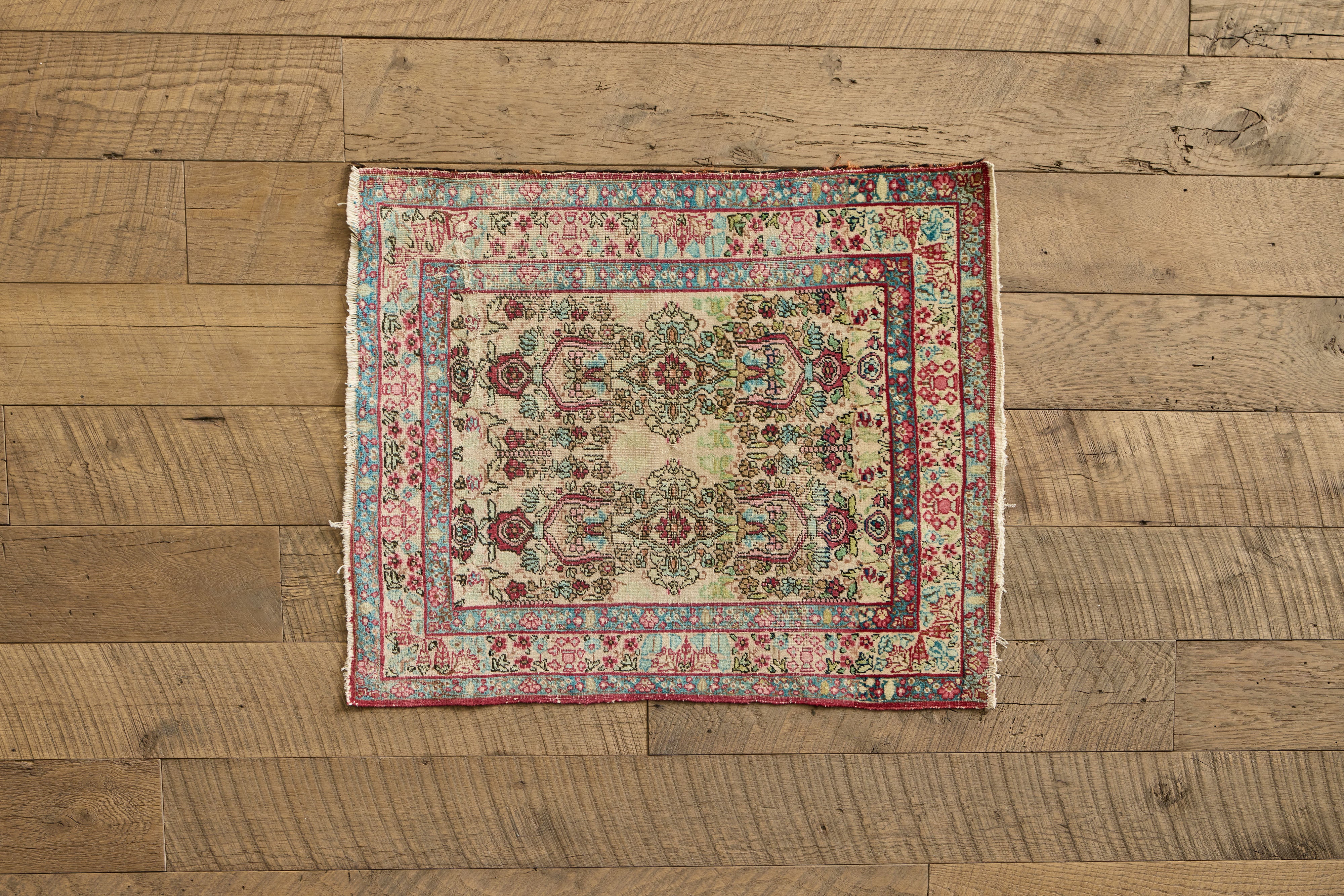 Persian Lavar Kerman Throw Rug 1'10 x 2'5