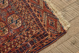 Turkoman Throw Rug 3 x 4'5