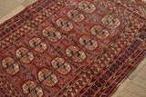Turkoman Throw Rug 3 x 4'5