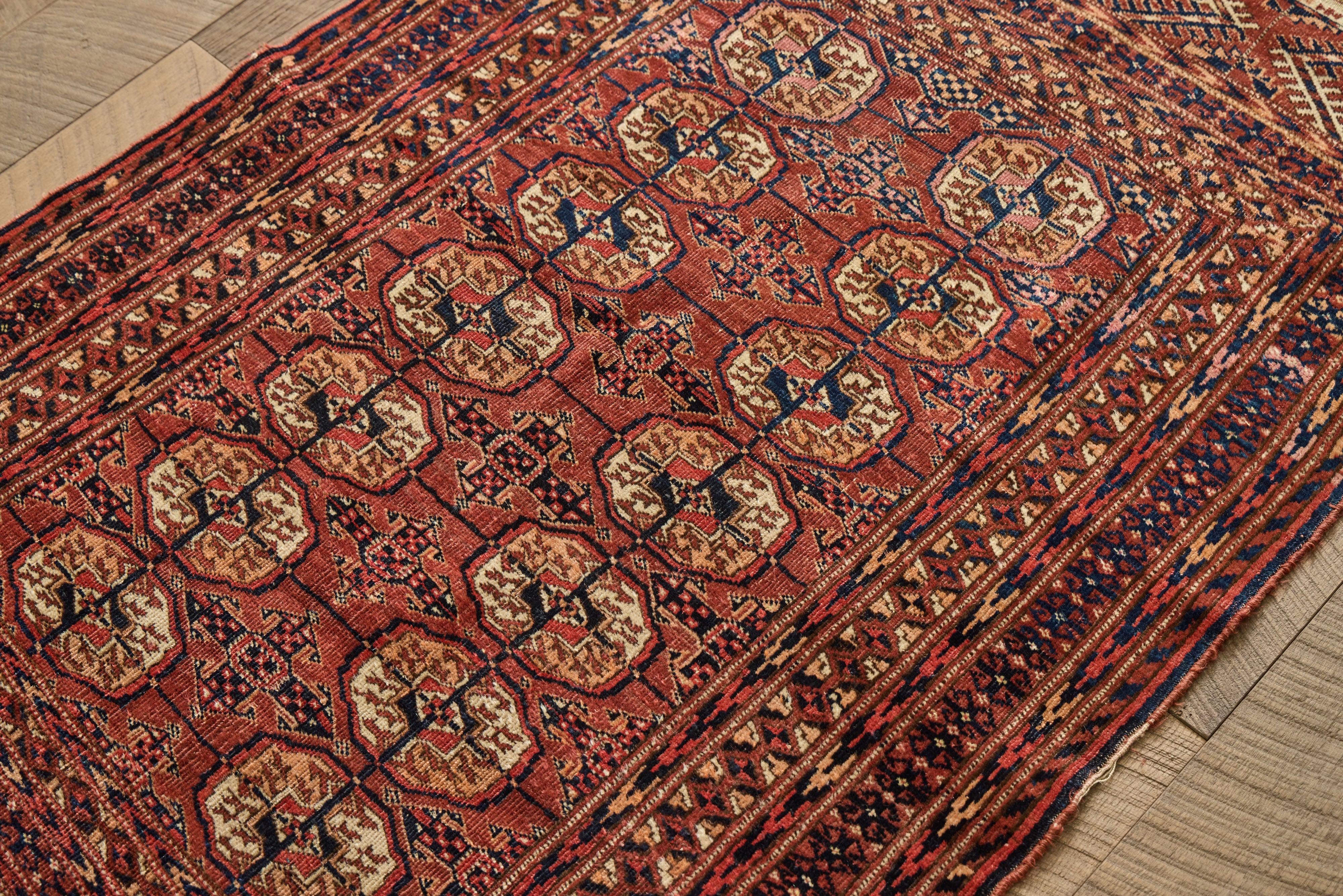 Turkoman Throw Rug 3 x 4'5