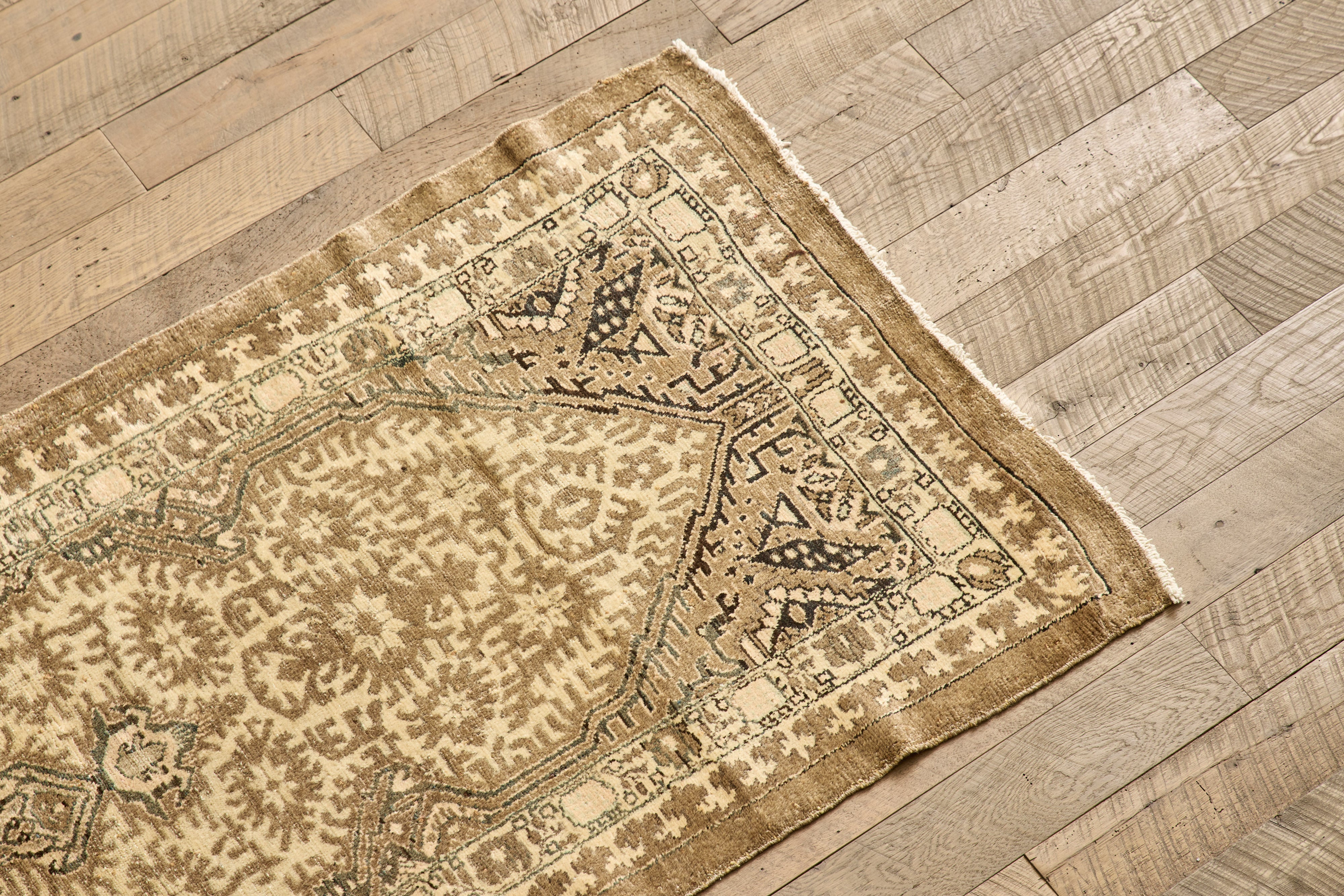 1920s Neutral Persian Runner 3'4 x 11'5