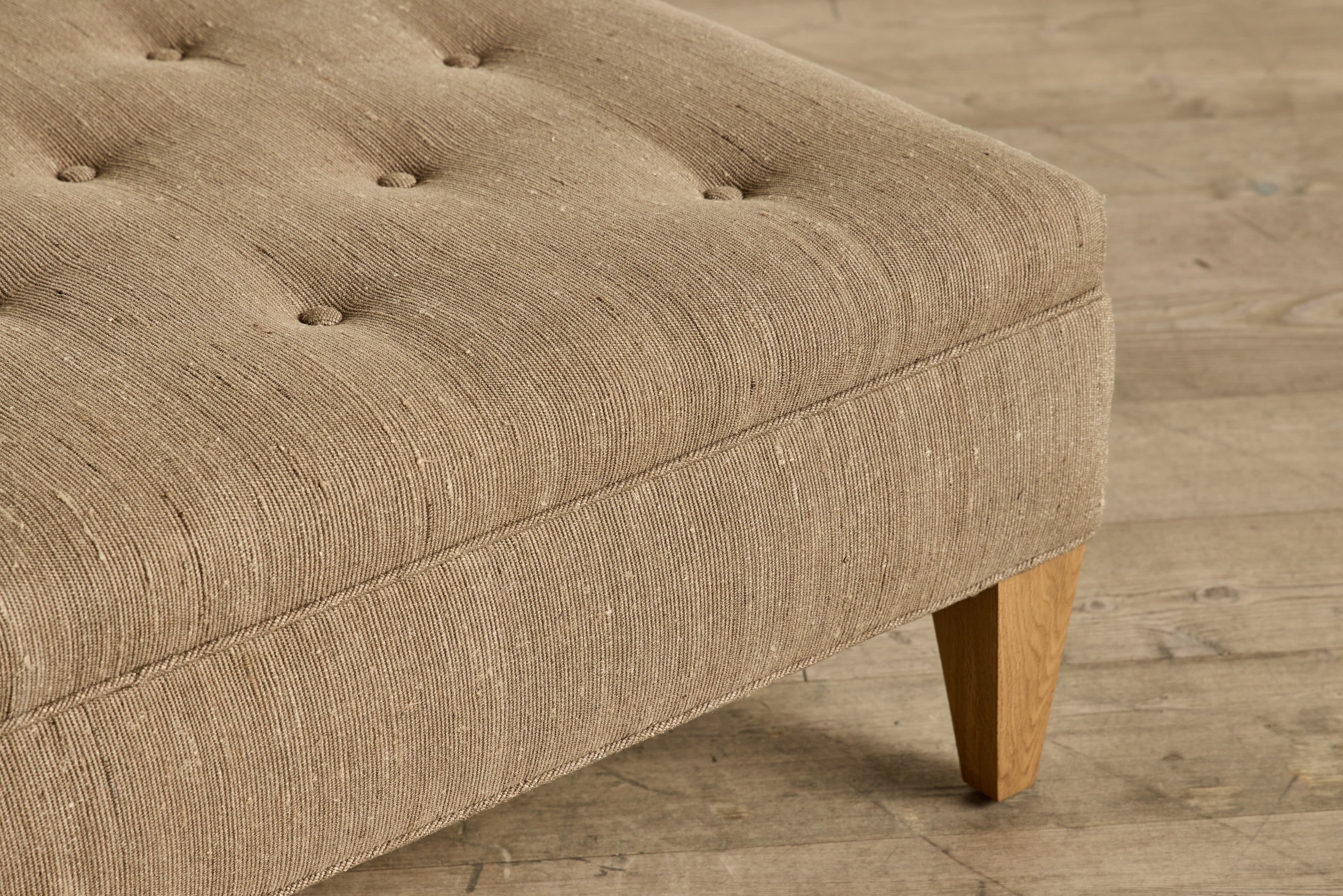 Tufted Ottoman, 54"