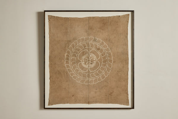 Framed Floral Furoshiki Textile