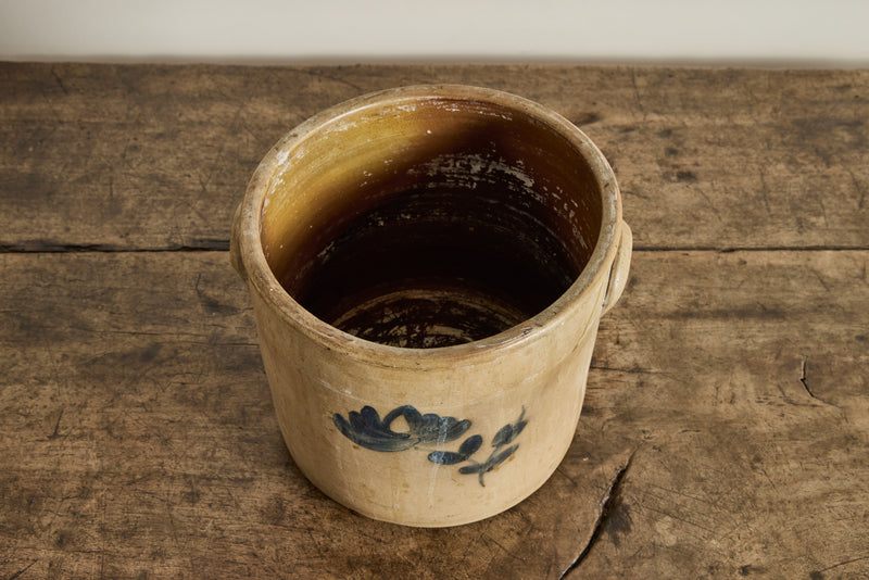 Floral Stonewash Crock