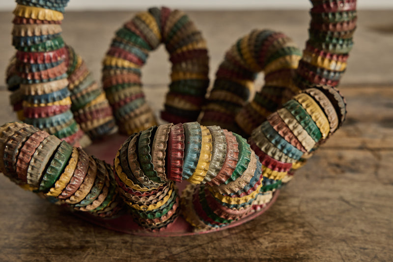 Colored Bottle Cap Basket