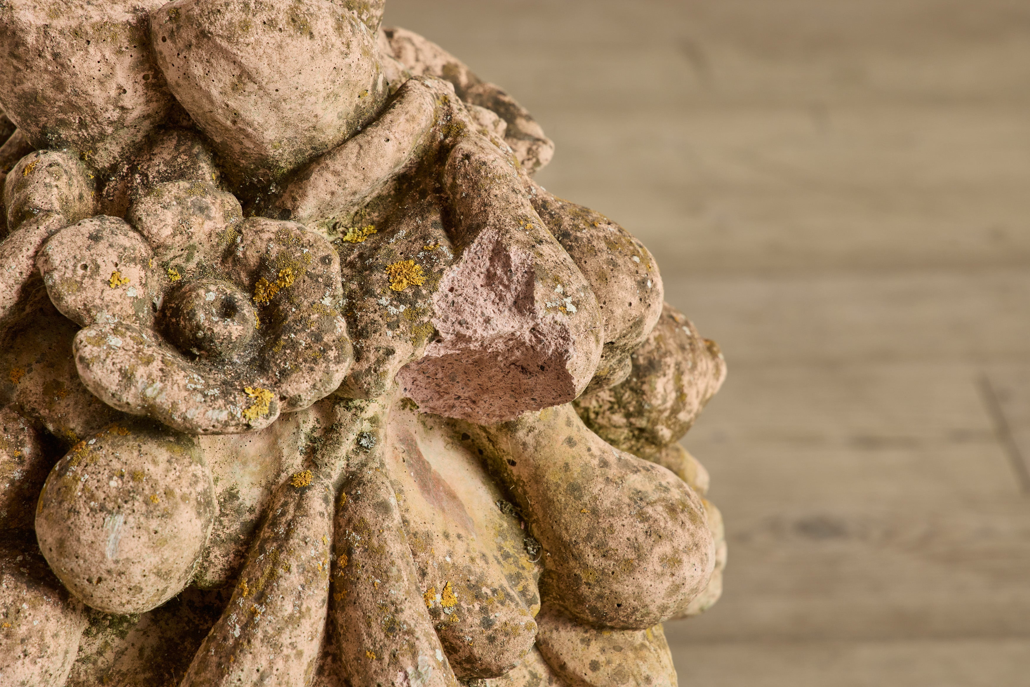 Pair of Terracotta Fruit Sculptures