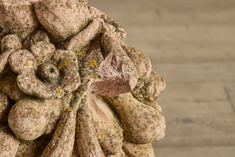 Pair of Terracotta Fruit Sculptures
